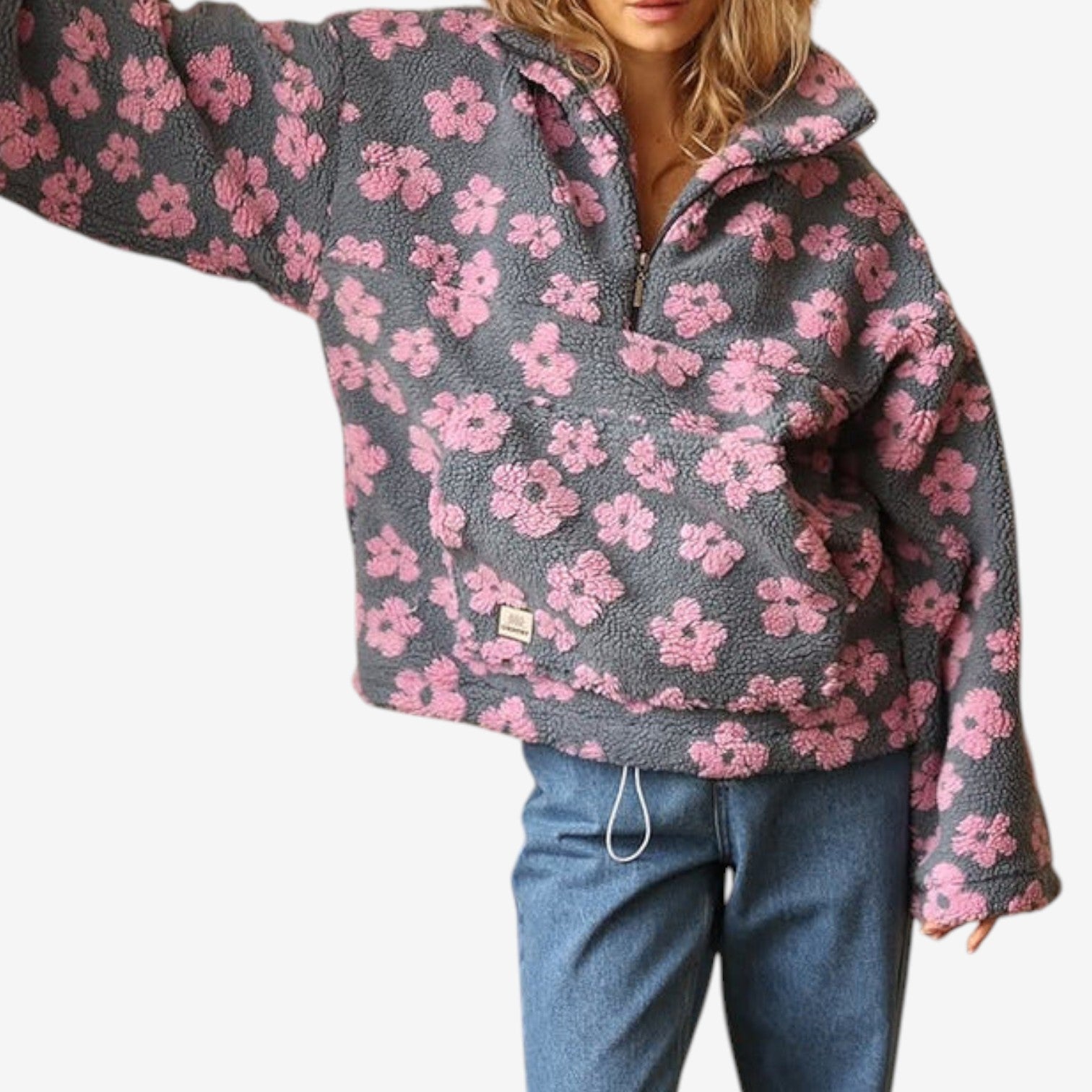 Emmanuelle™ Floral Fleece Sweater