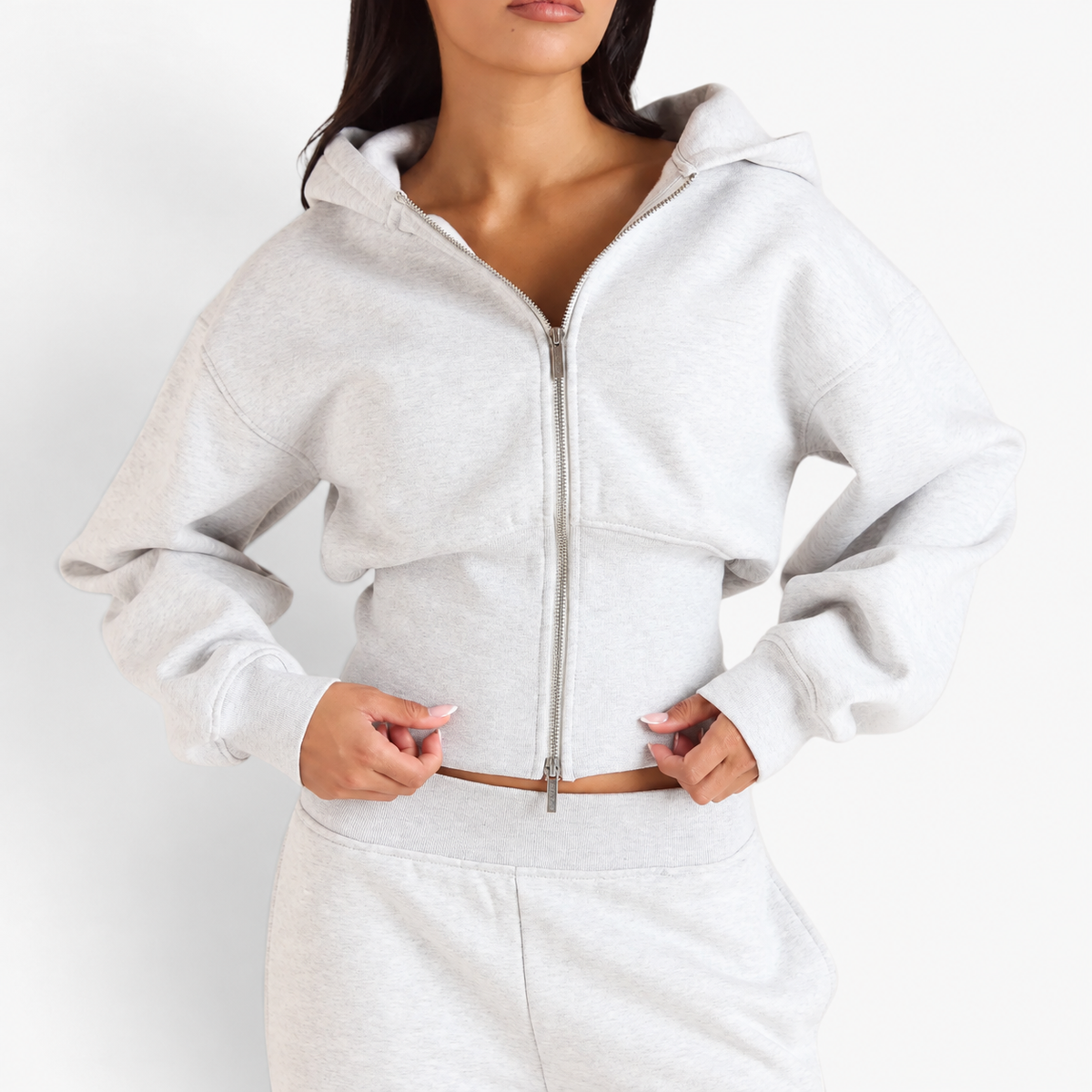 Mirella™ Corset Waist Zip Hoodie