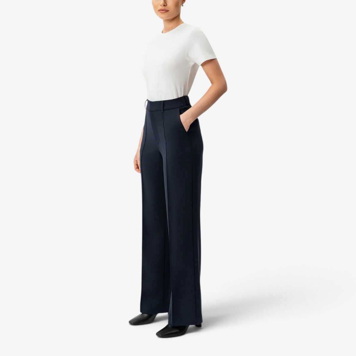 Gisele™ Straight-Leg Pressed Trousers