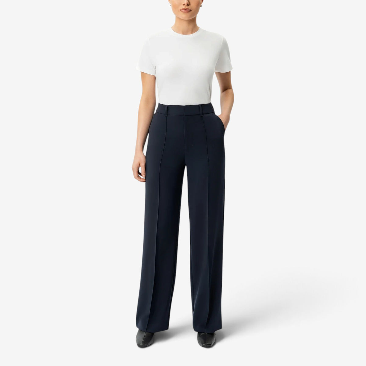 Gisele™ Straight-Leg Pressed Trousers