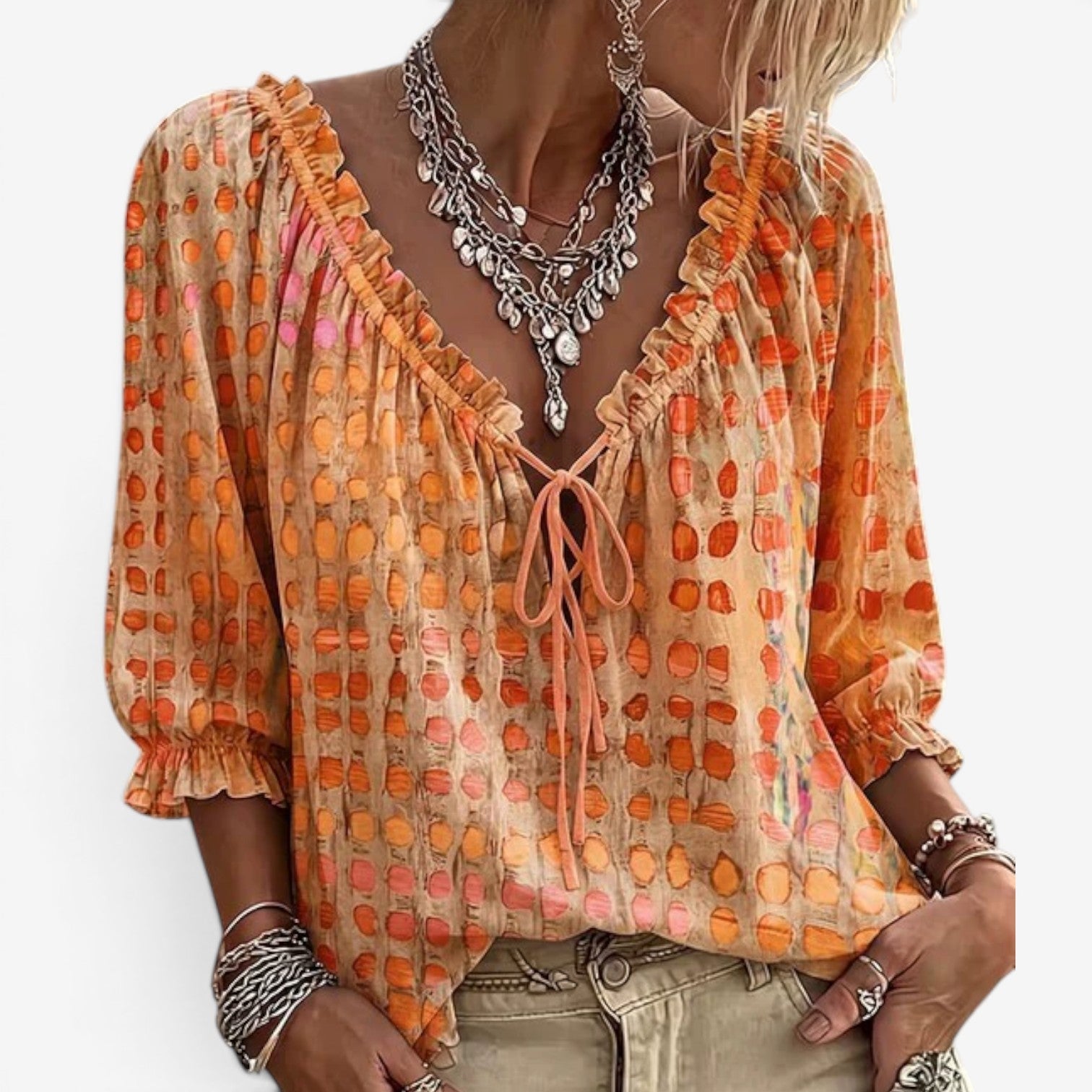 Ellena™ Boho chic blouse
