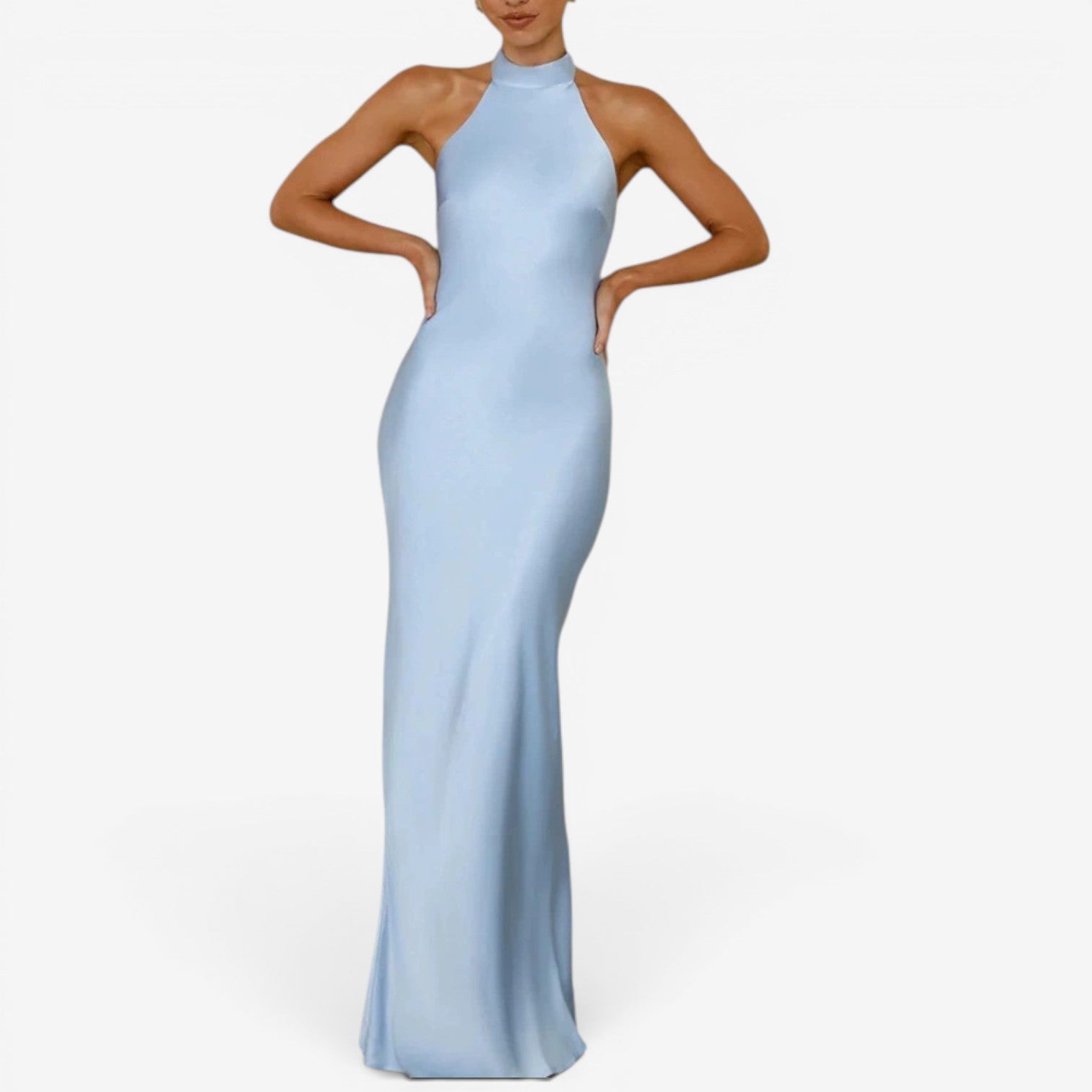 Veya™ Long satin dress