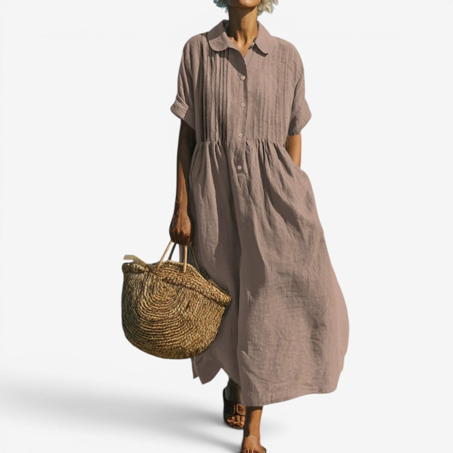 Eliana™ Midi shirt dress