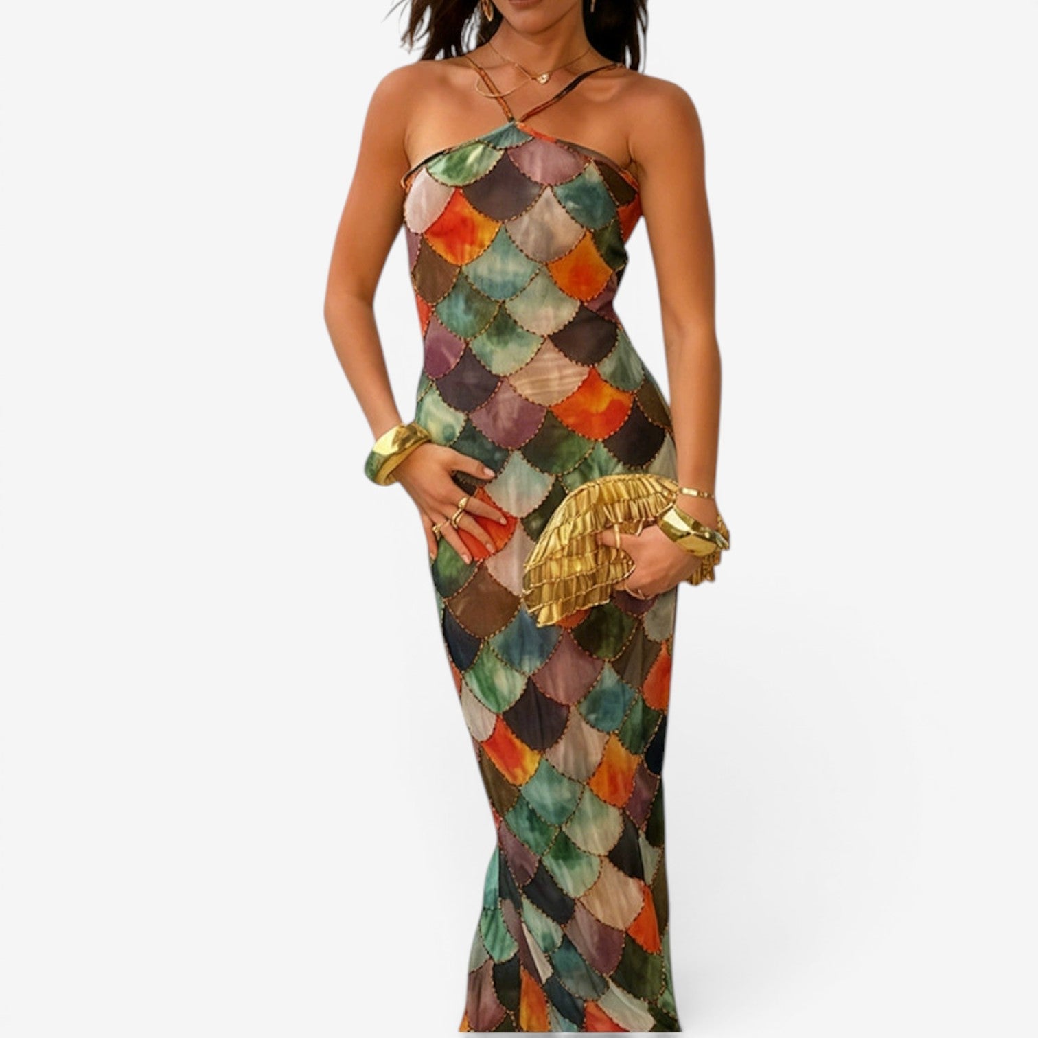 Rylee™ Long printed dress