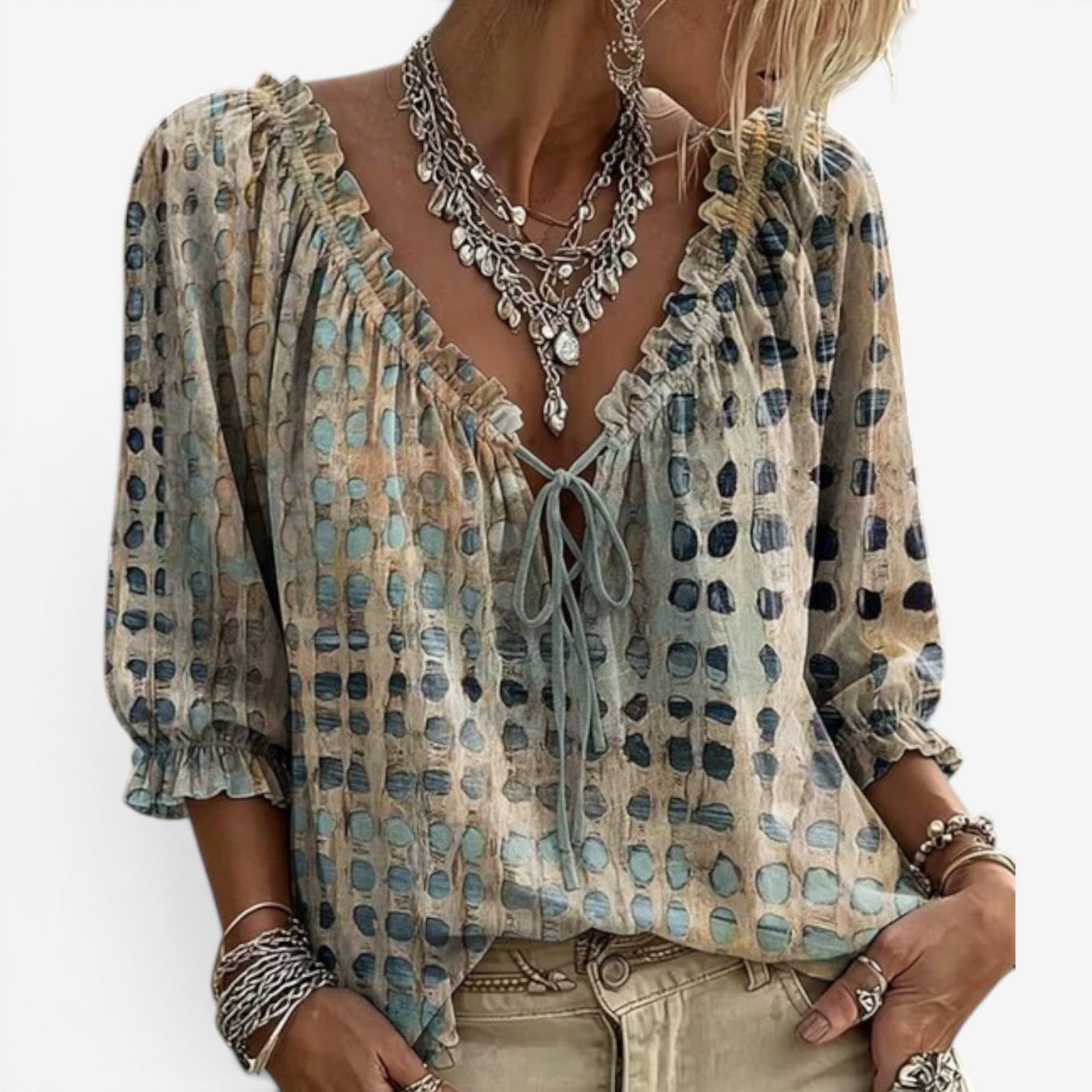 Ellena™ Boho chic blouse