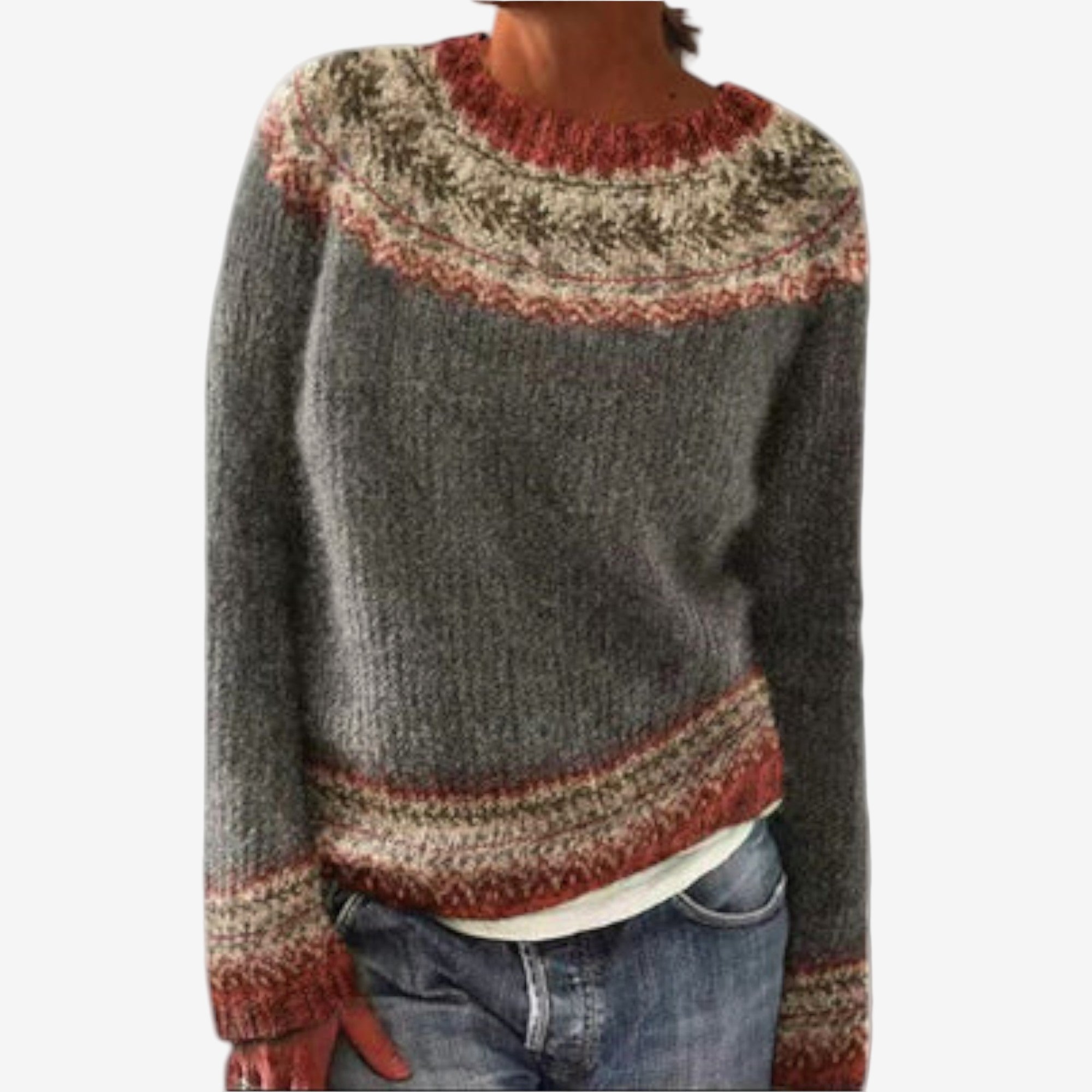 Suzane™ Nordic Knit Sweater