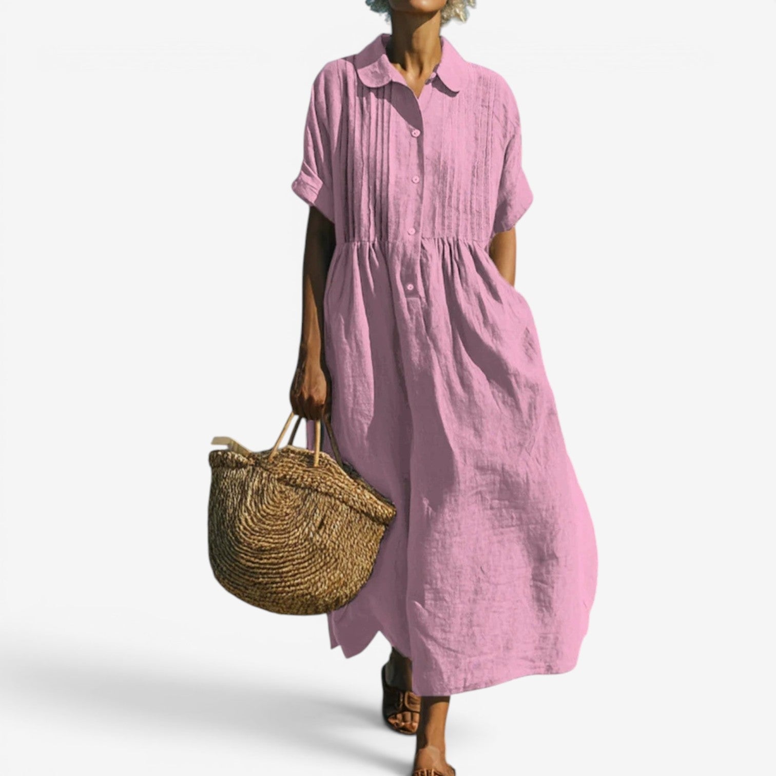Eliana™ Midi shirt dress