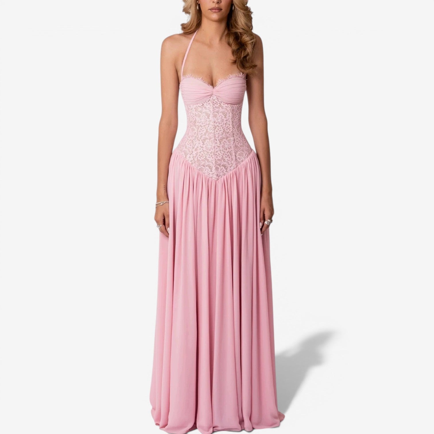 Audriana™ Long chiffon dress