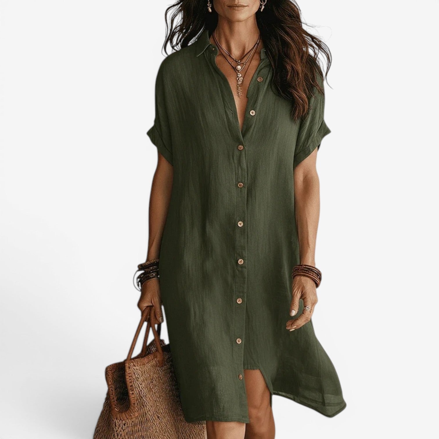 Jenny™ Linen shirt dress