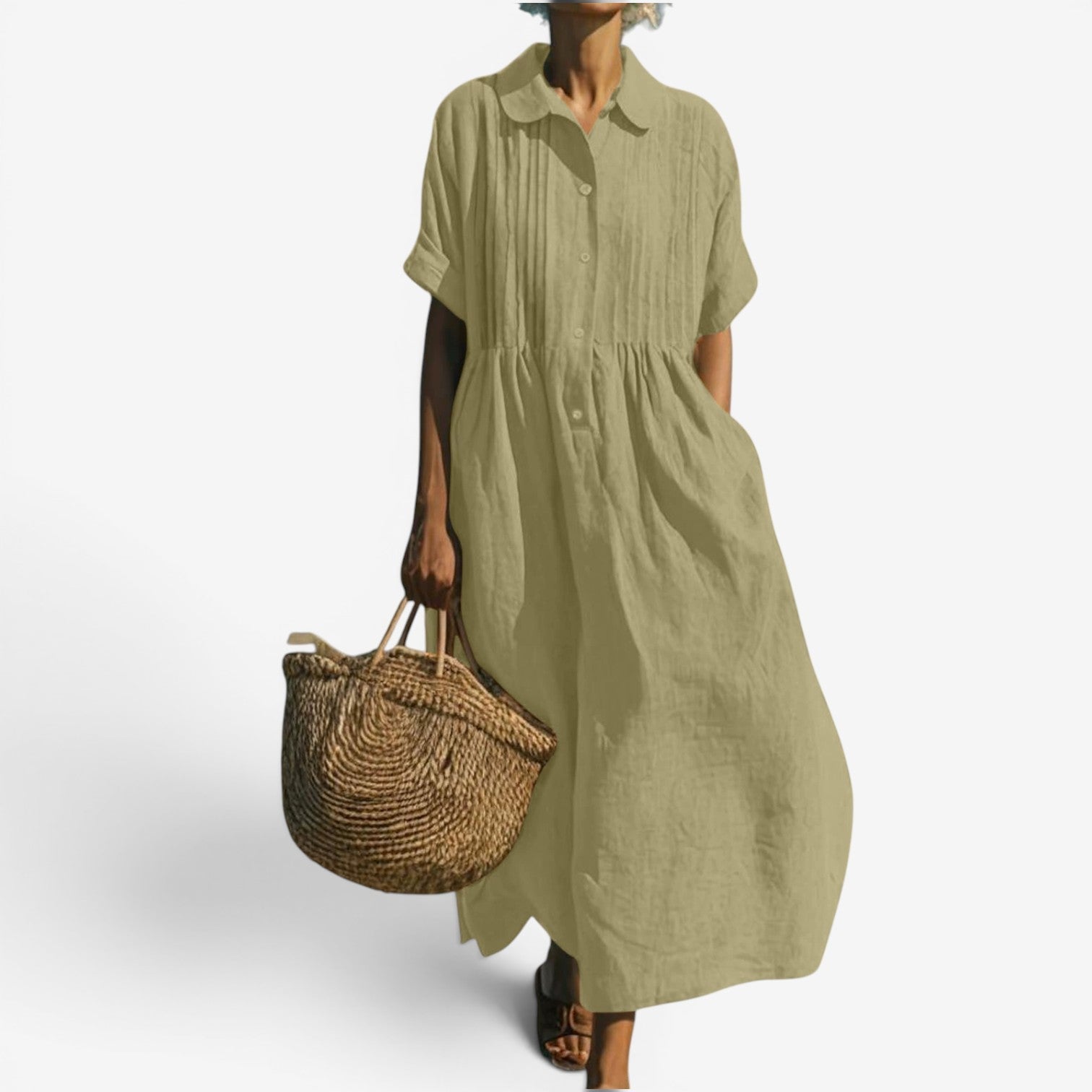 Eliana™ Midi shirt dress