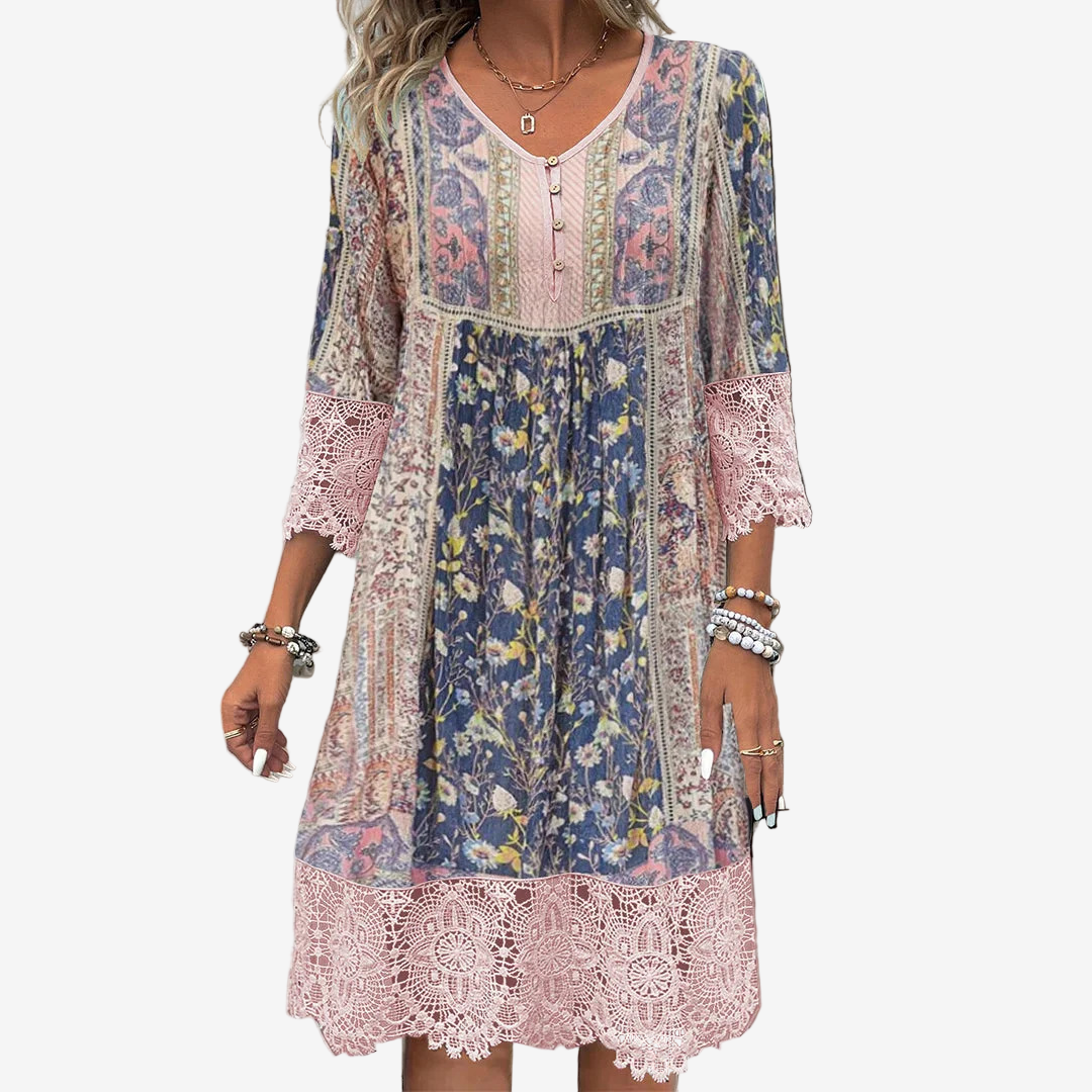 Lunine™ Vintage Print Midi