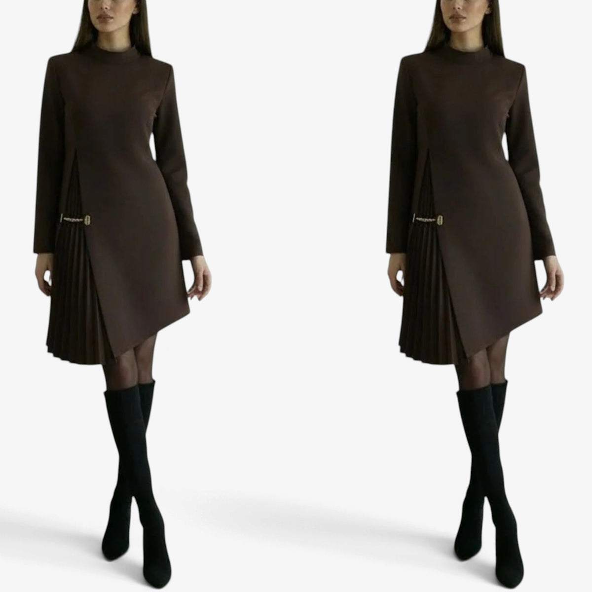 Apolline™ Asymmetric Midi Dress