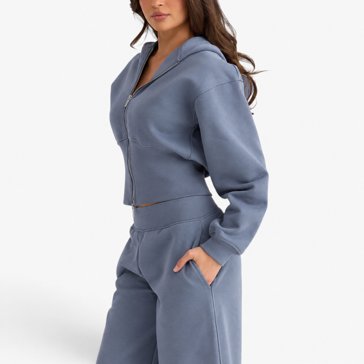 Mirella™ Corset Waist Zip Hoodie