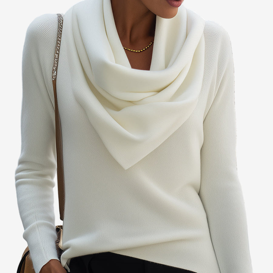 Patricia™ Draped Collar Sweater