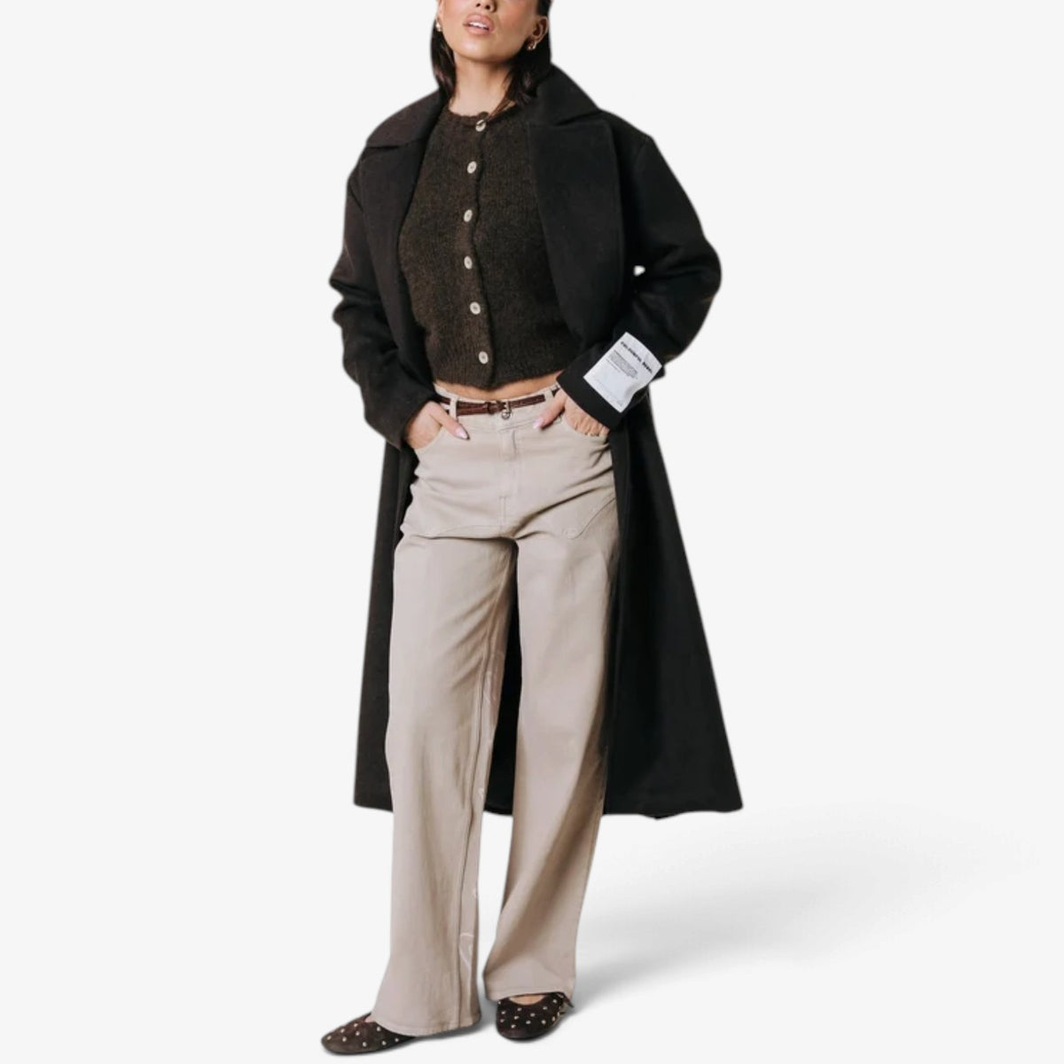 Mireille™ Cropped Button-Front Cardigan