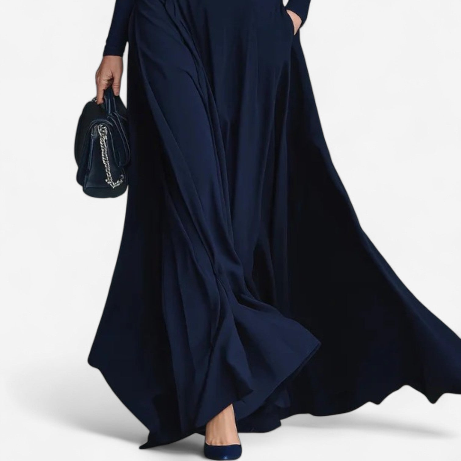 Yvelise™ Maxi Dress with High Neck