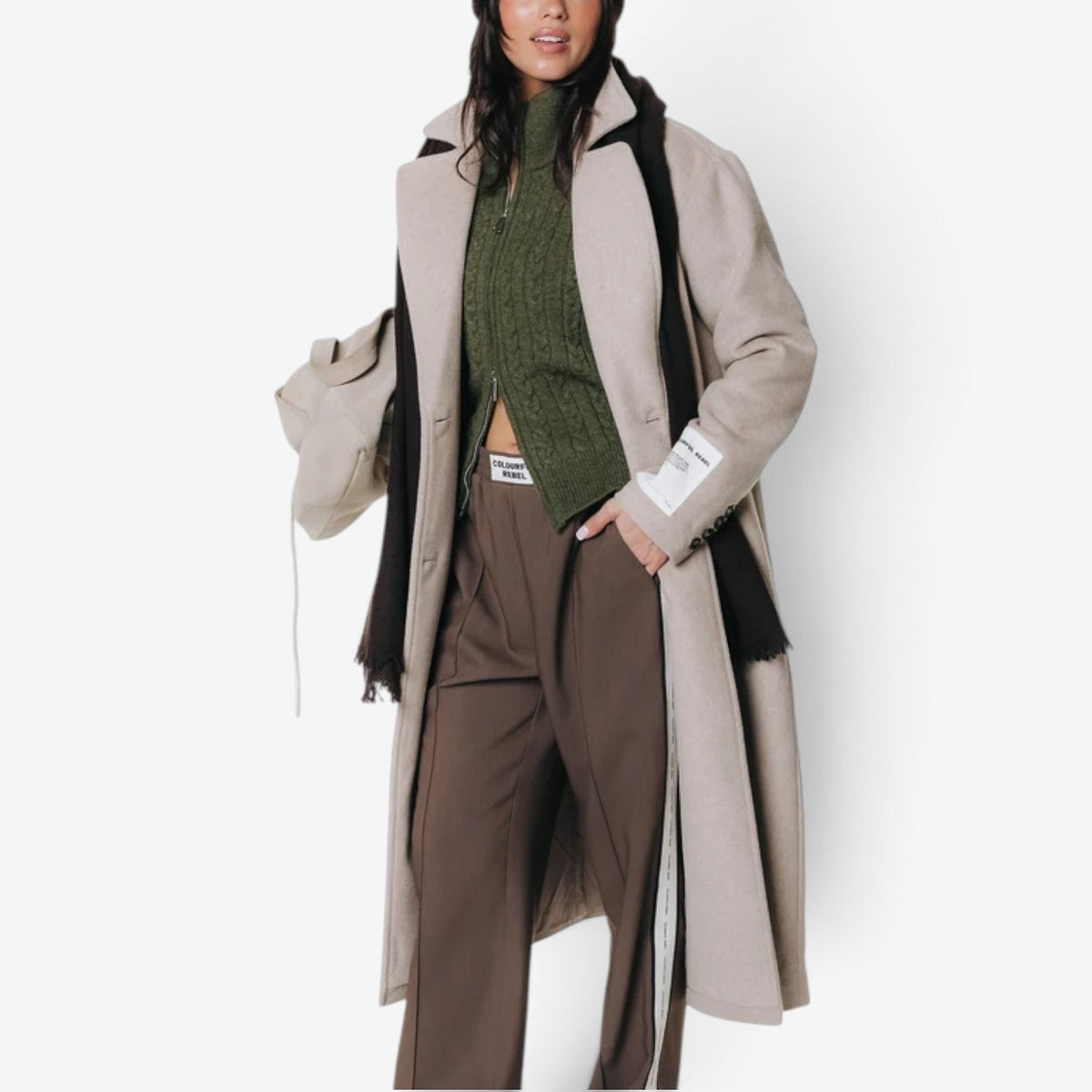 Solene™ Tailored Button-Front Coat
