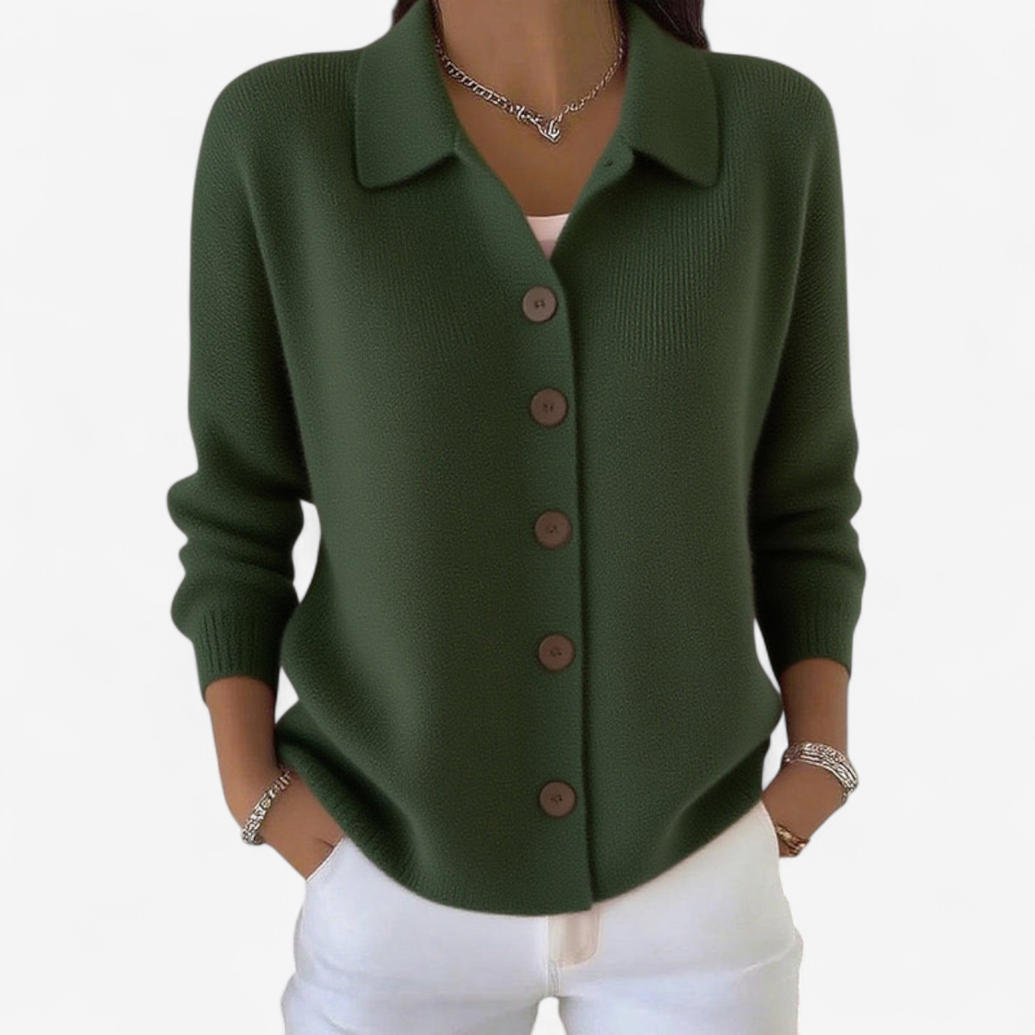 Adrienne™ Elegant Buttoned Jacket