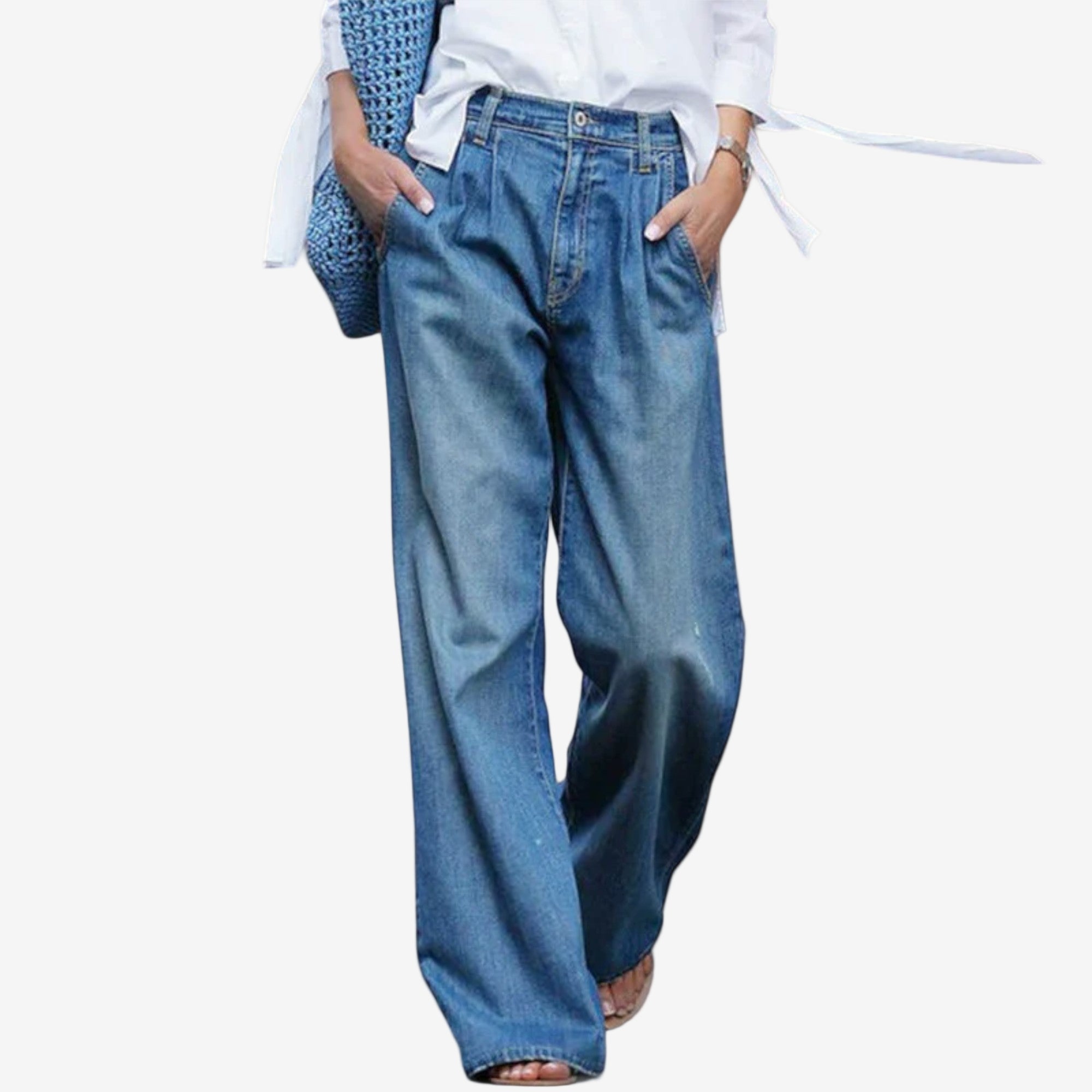 Leora™ Wide Waist Jeans