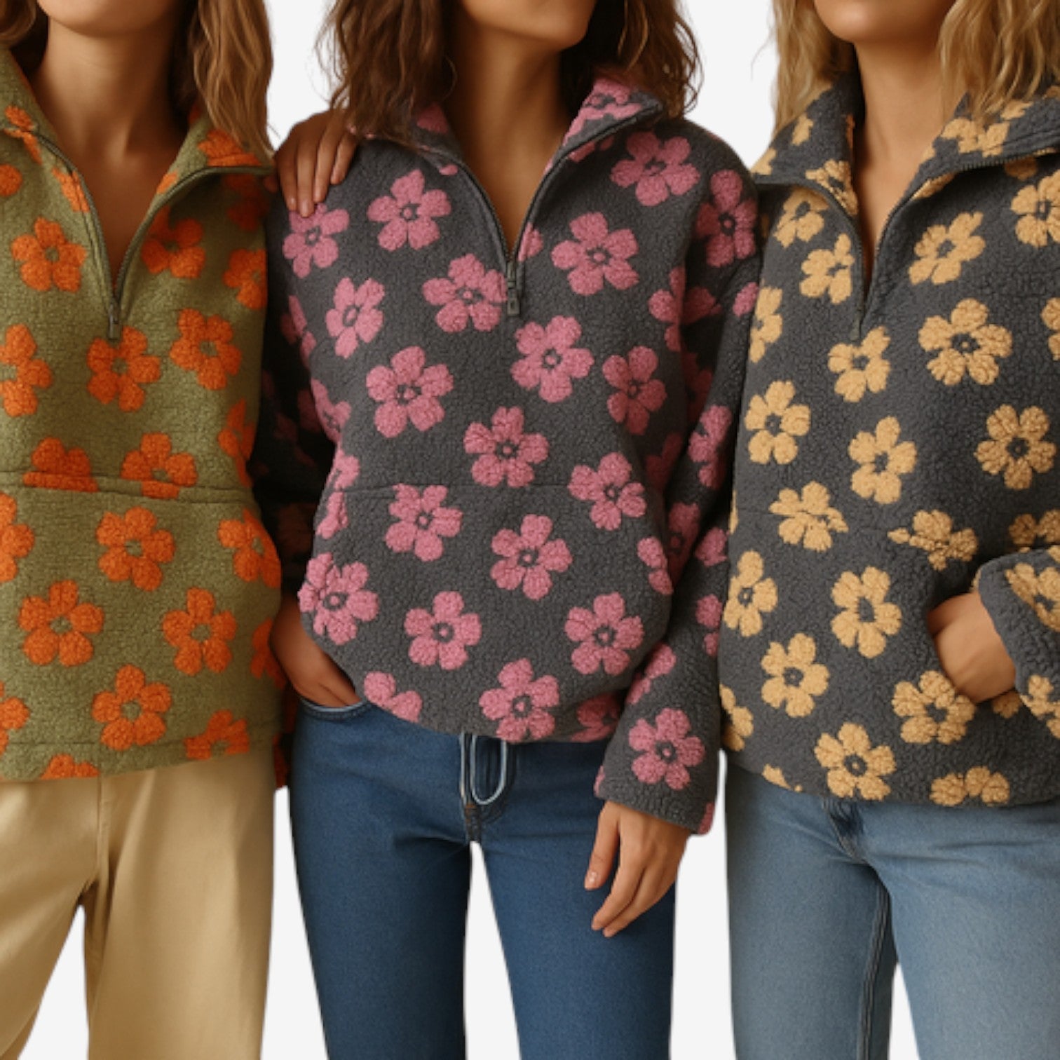 Emmanuelle™ Floral Fleece Sweater