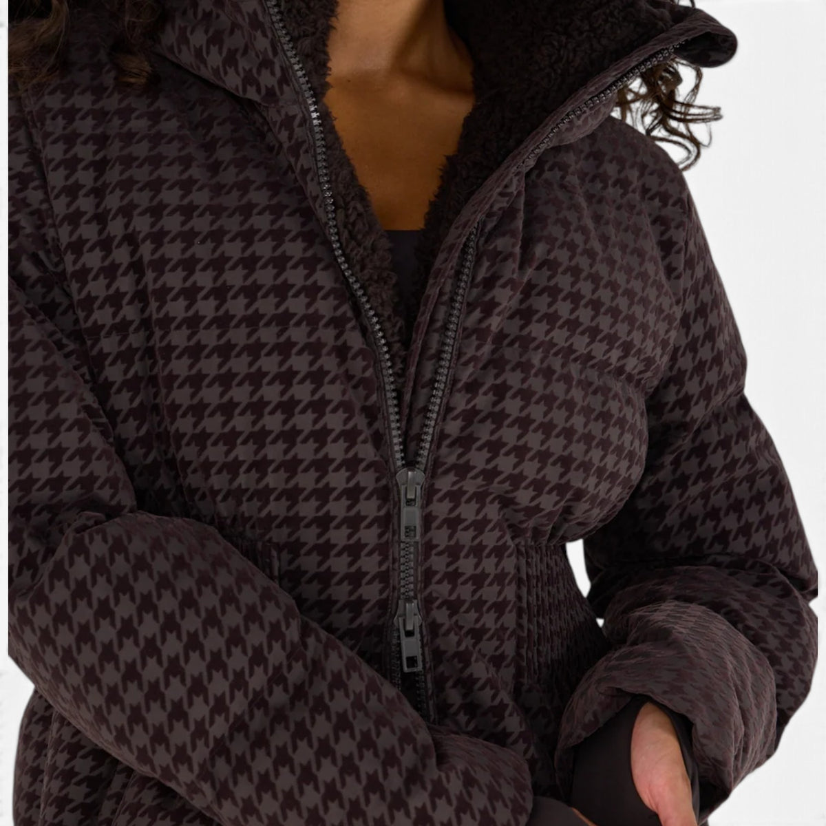 Lucia™ Smocked Waist Puffer Jacket