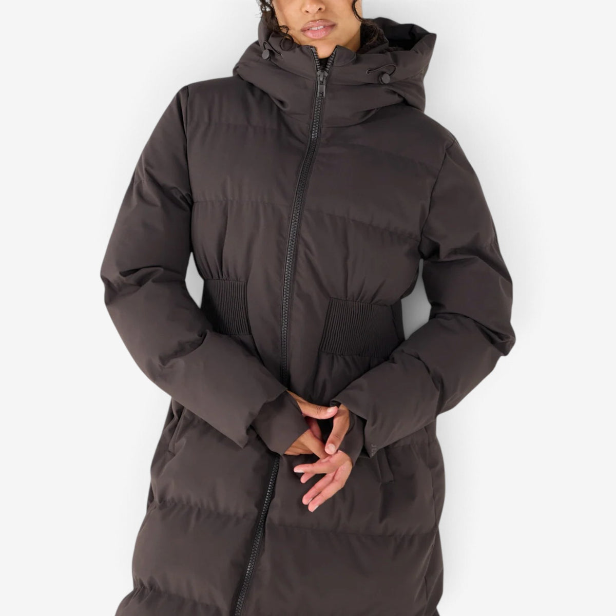 Lucia™ Smocked Waist Puffer Jacket