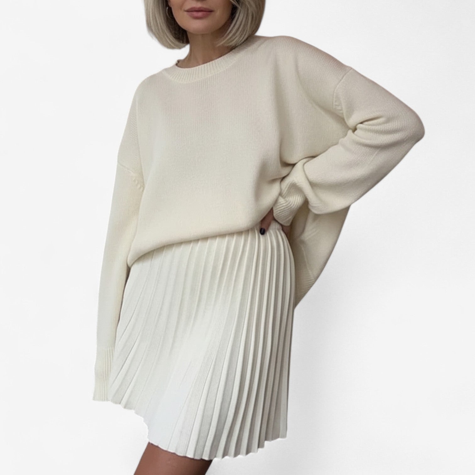 Marie™ Pleated Sweater Set