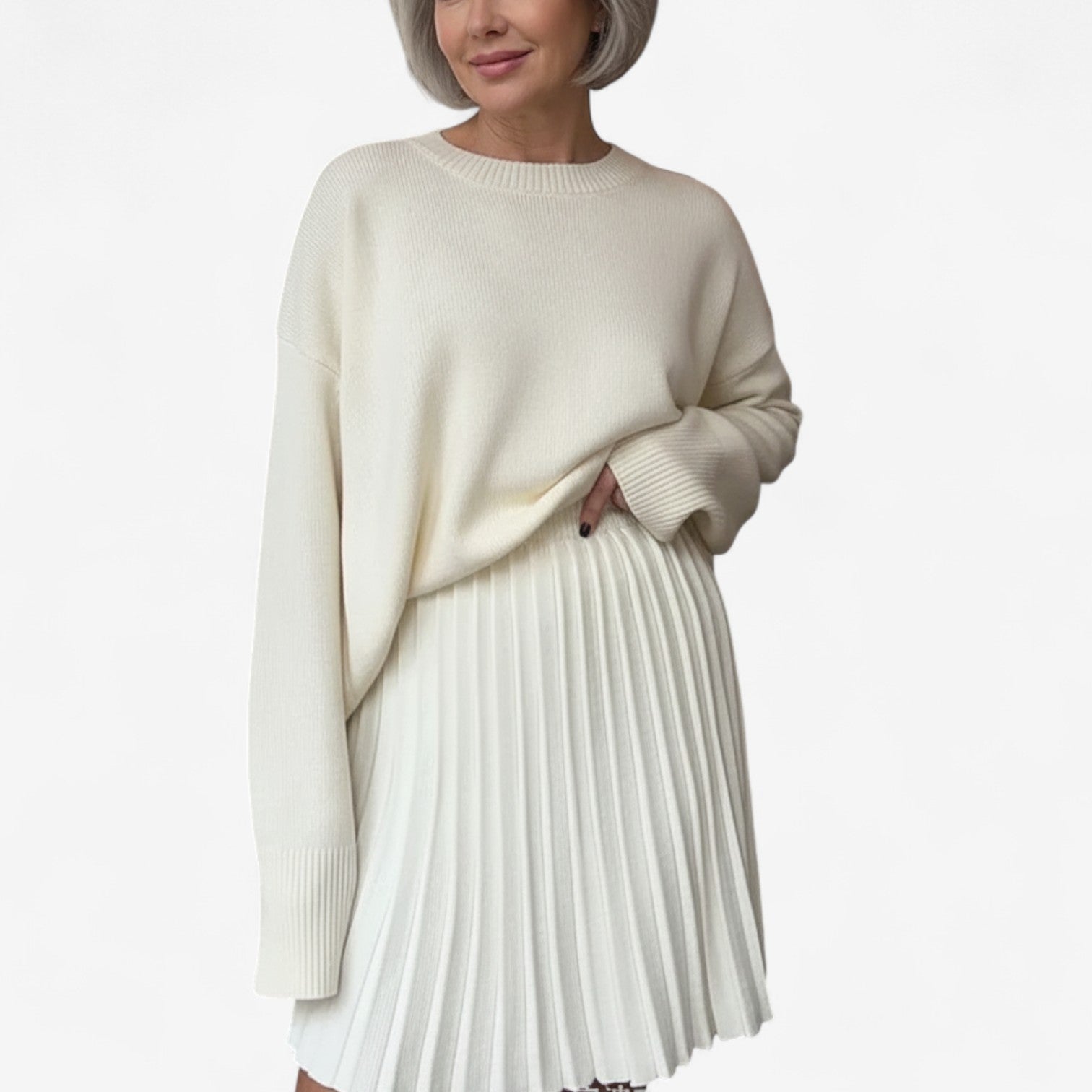 Marie™ Pleated Sweater Set