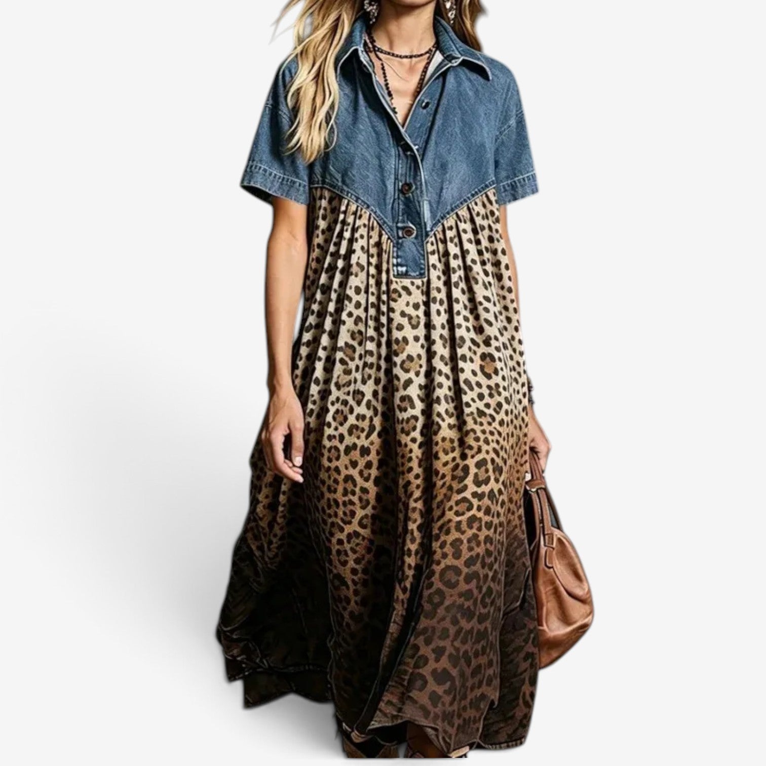 Richae™ Leopard print maxi dress