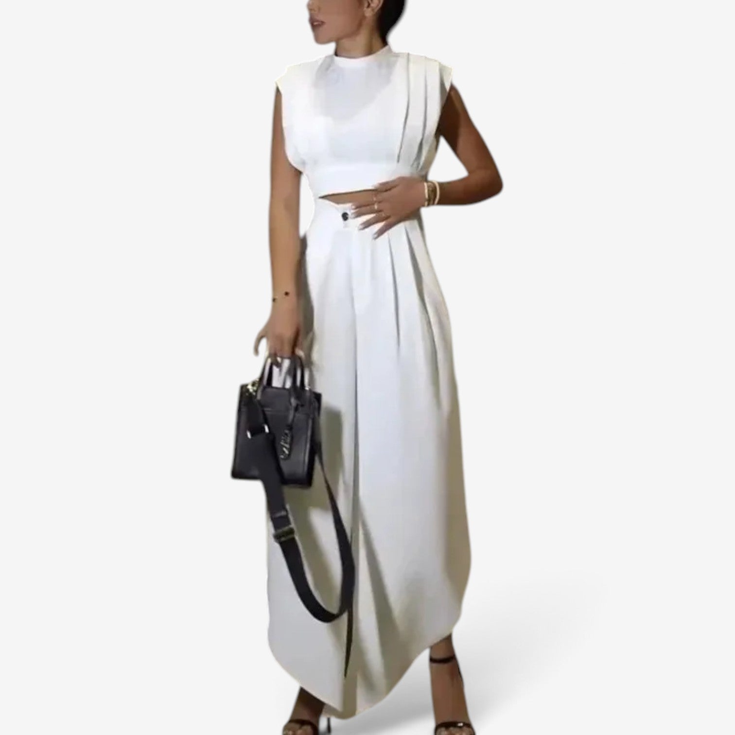 Jiovani™ Crop top & trousers set