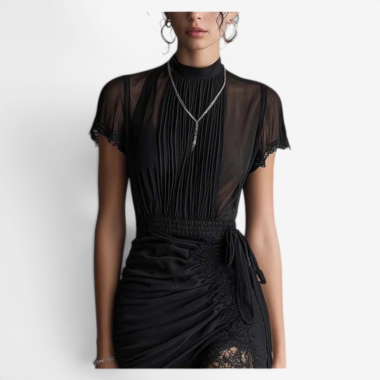 Naela™ Short draped dress