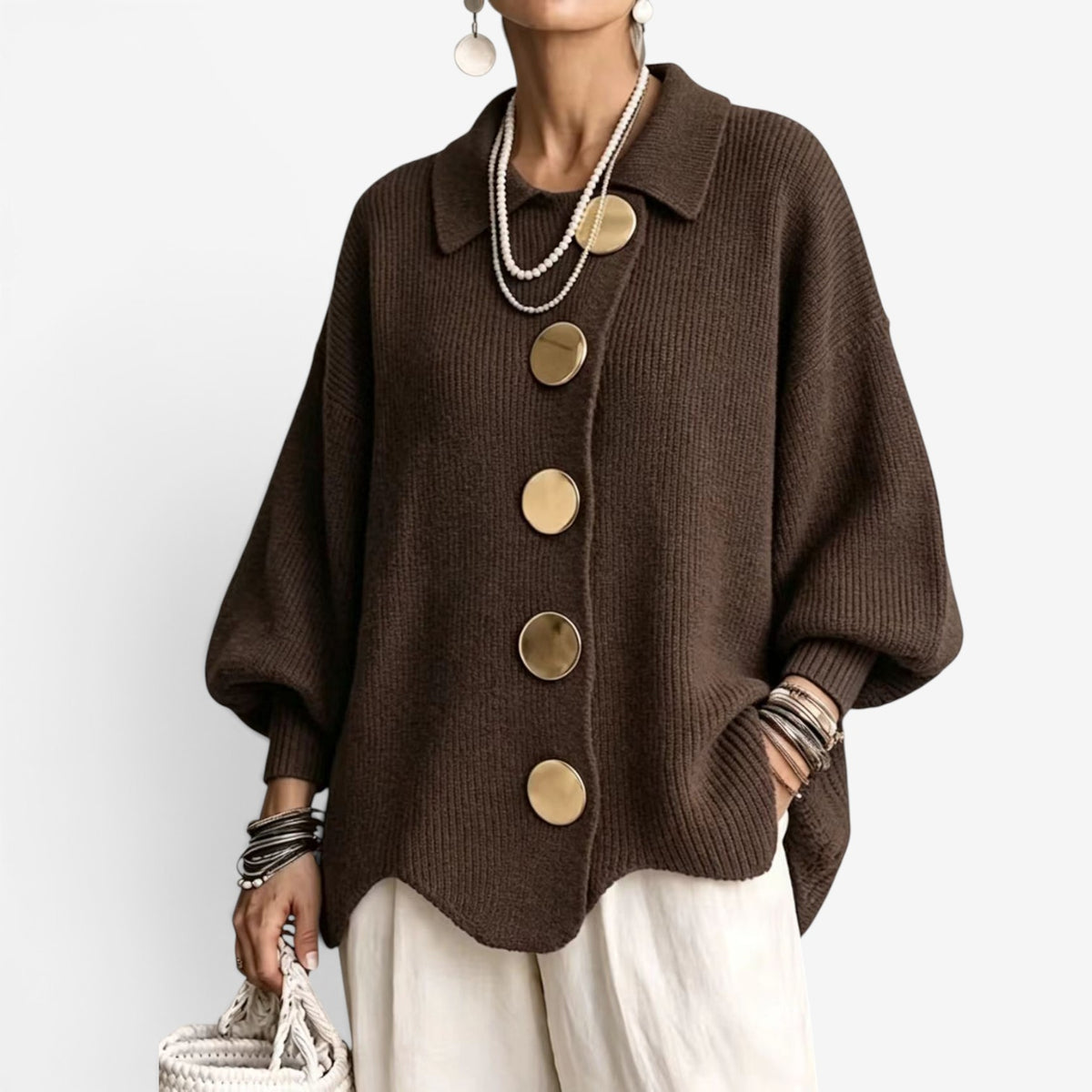 Chona™ Oversized knit cardigan sweater