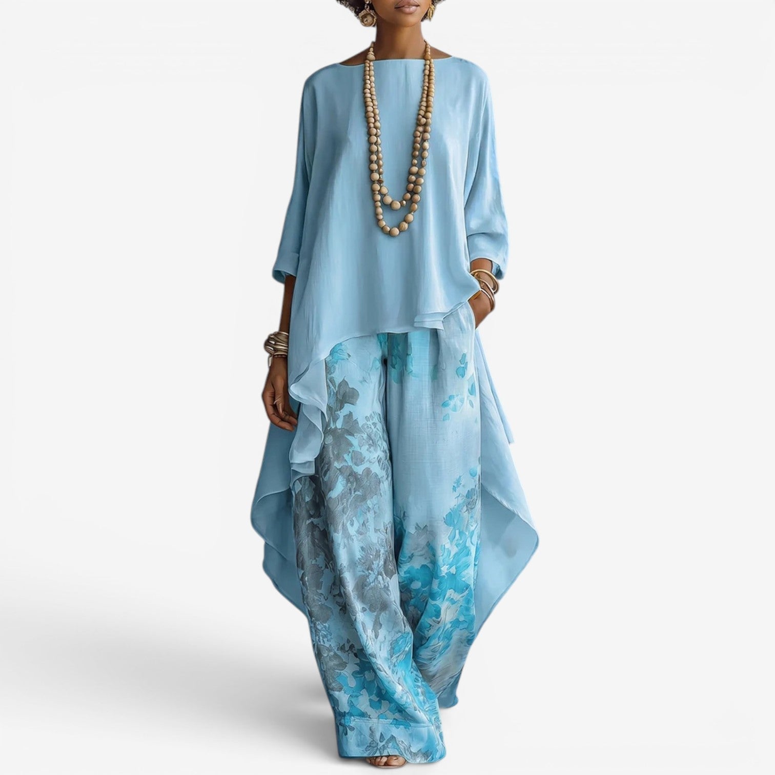 Quira™ Two-piece blouse set