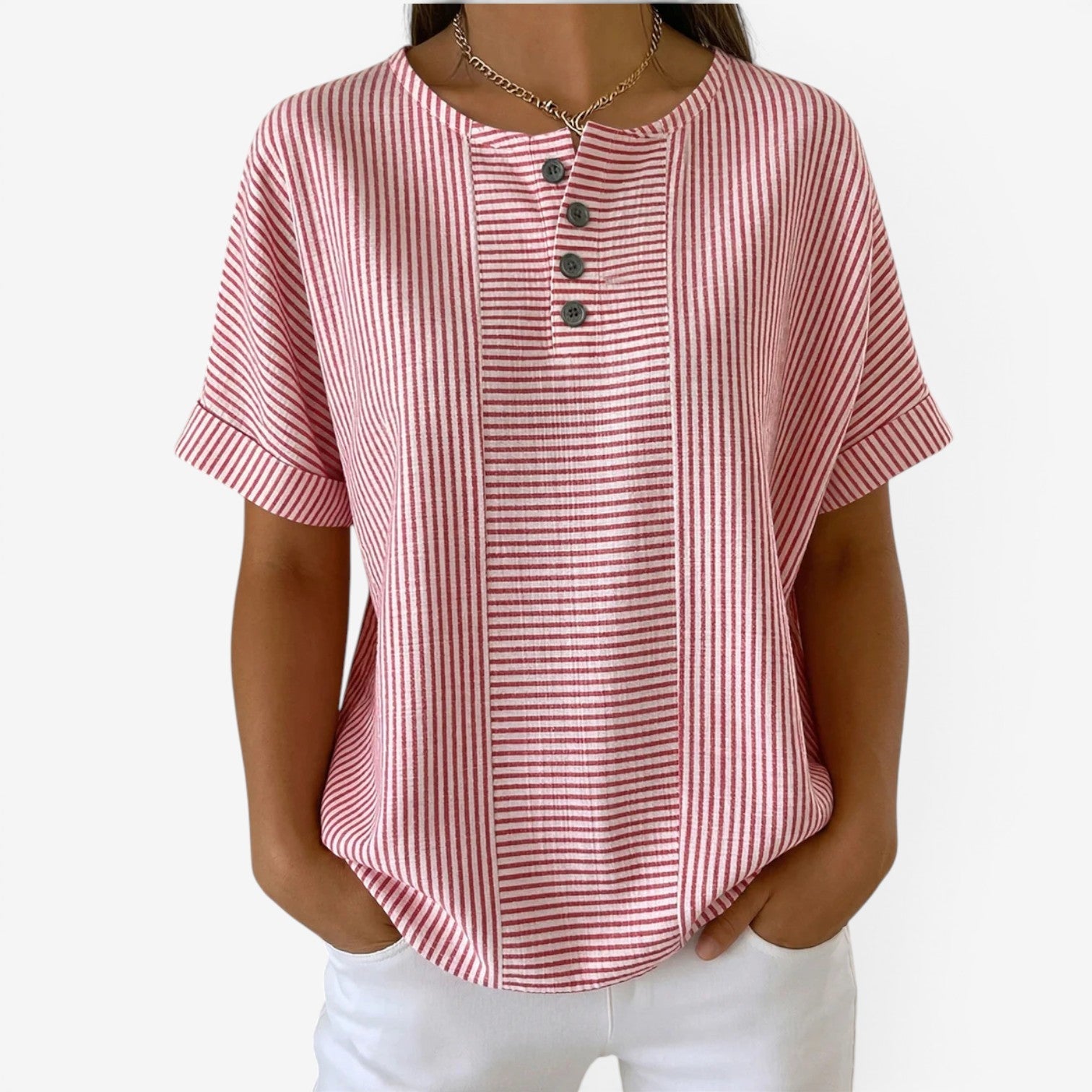 Danica™ Casual striped blouse