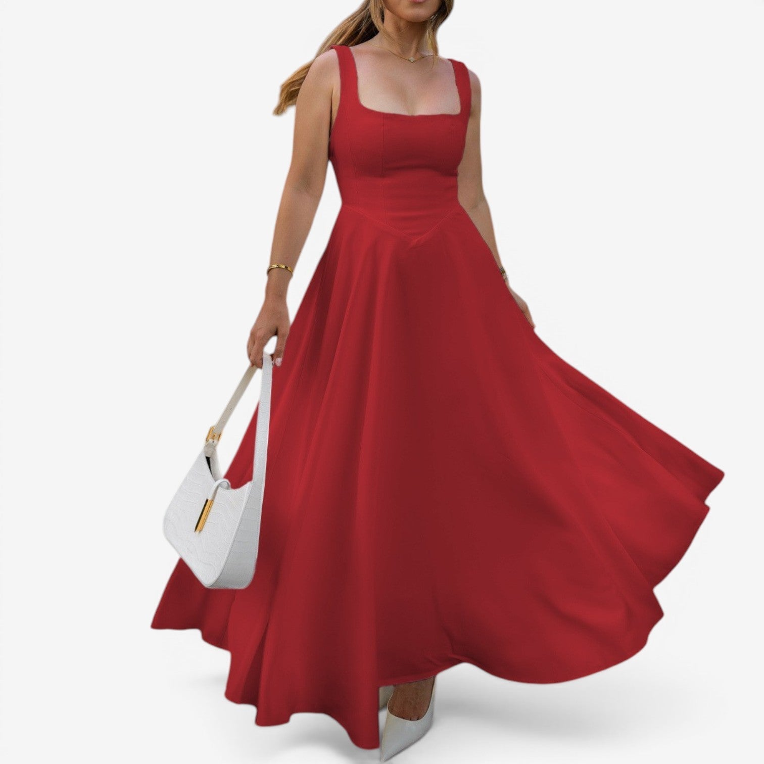 Louisa™ Flared midi dress