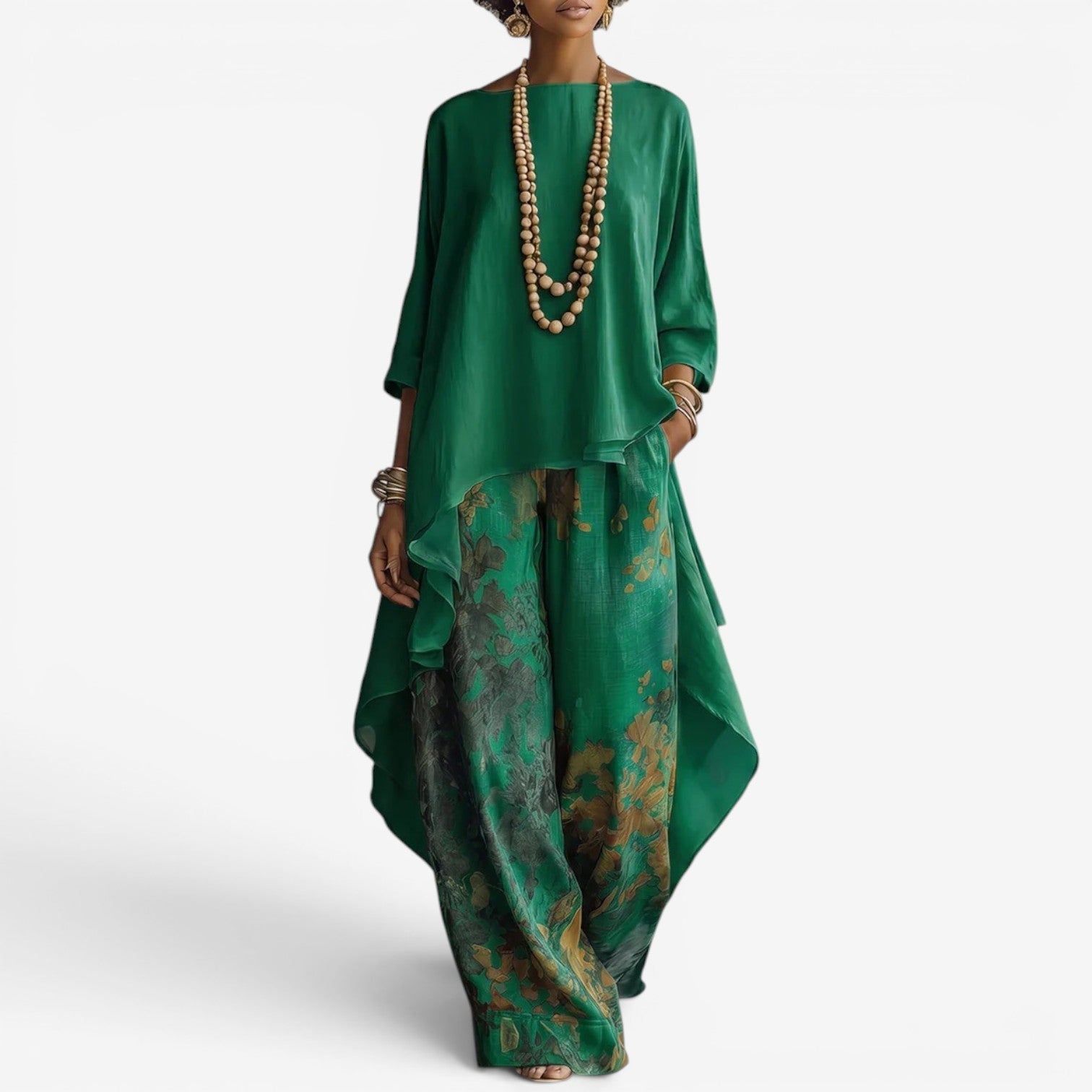 Quira™ Two-piece blouse set