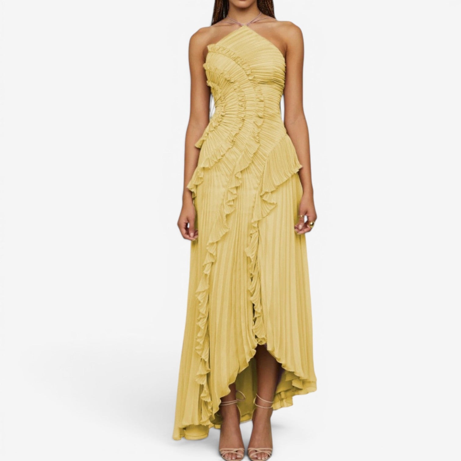 Amora™ Long pleated dress