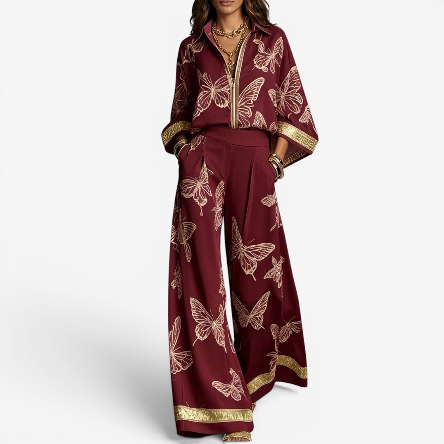 Frea™ Trouser set with print