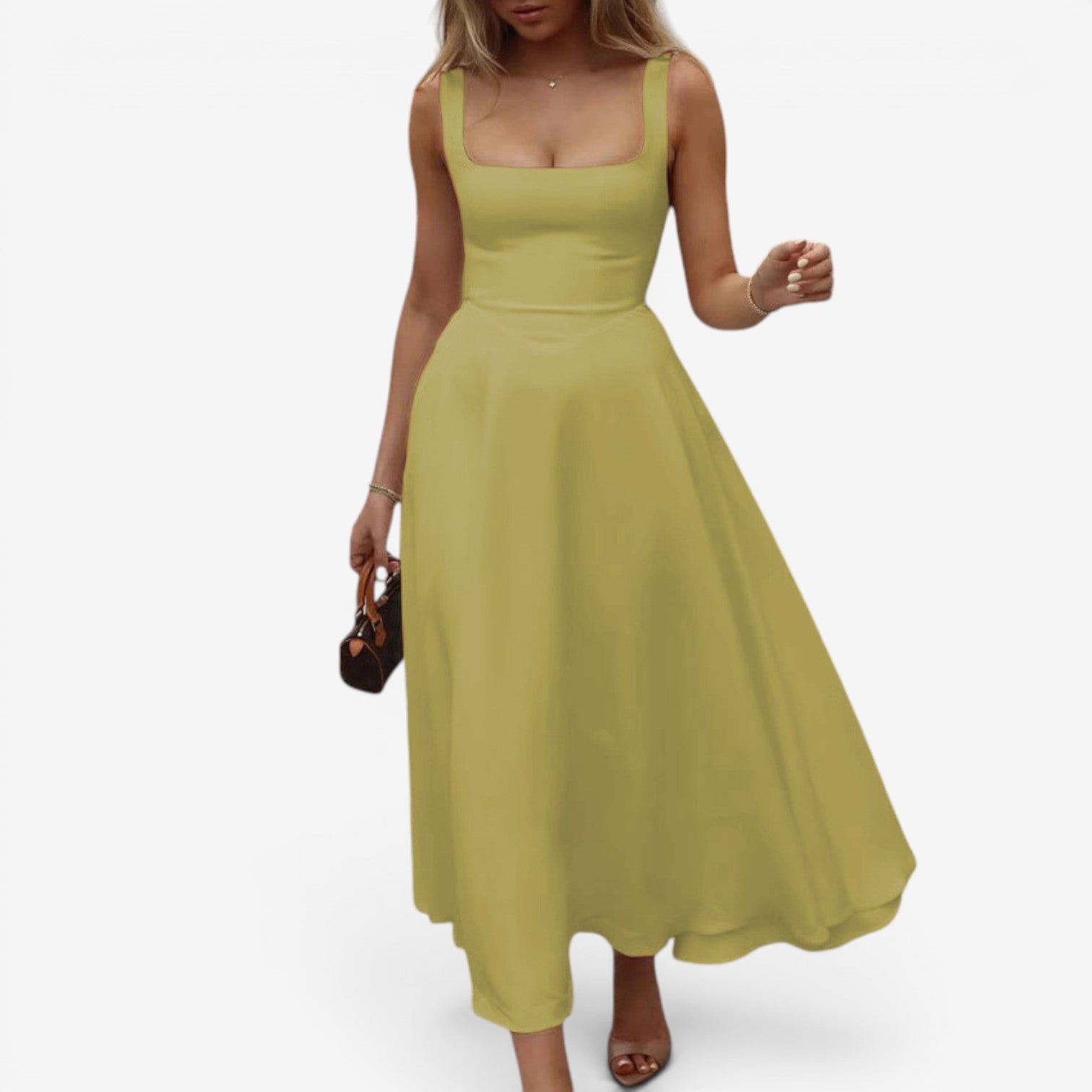 Louisa™ Flared midi dress