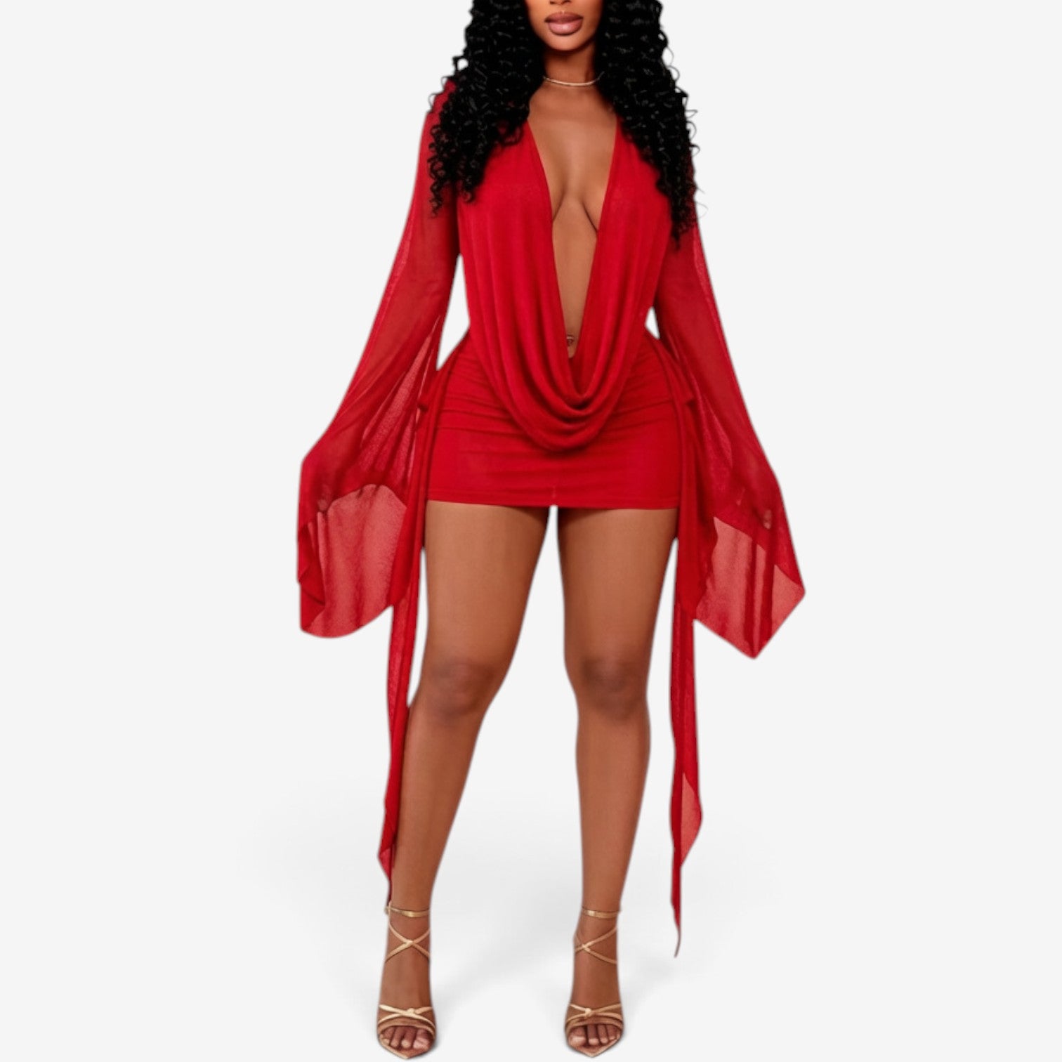 Ricca™ Chiffon mini dress