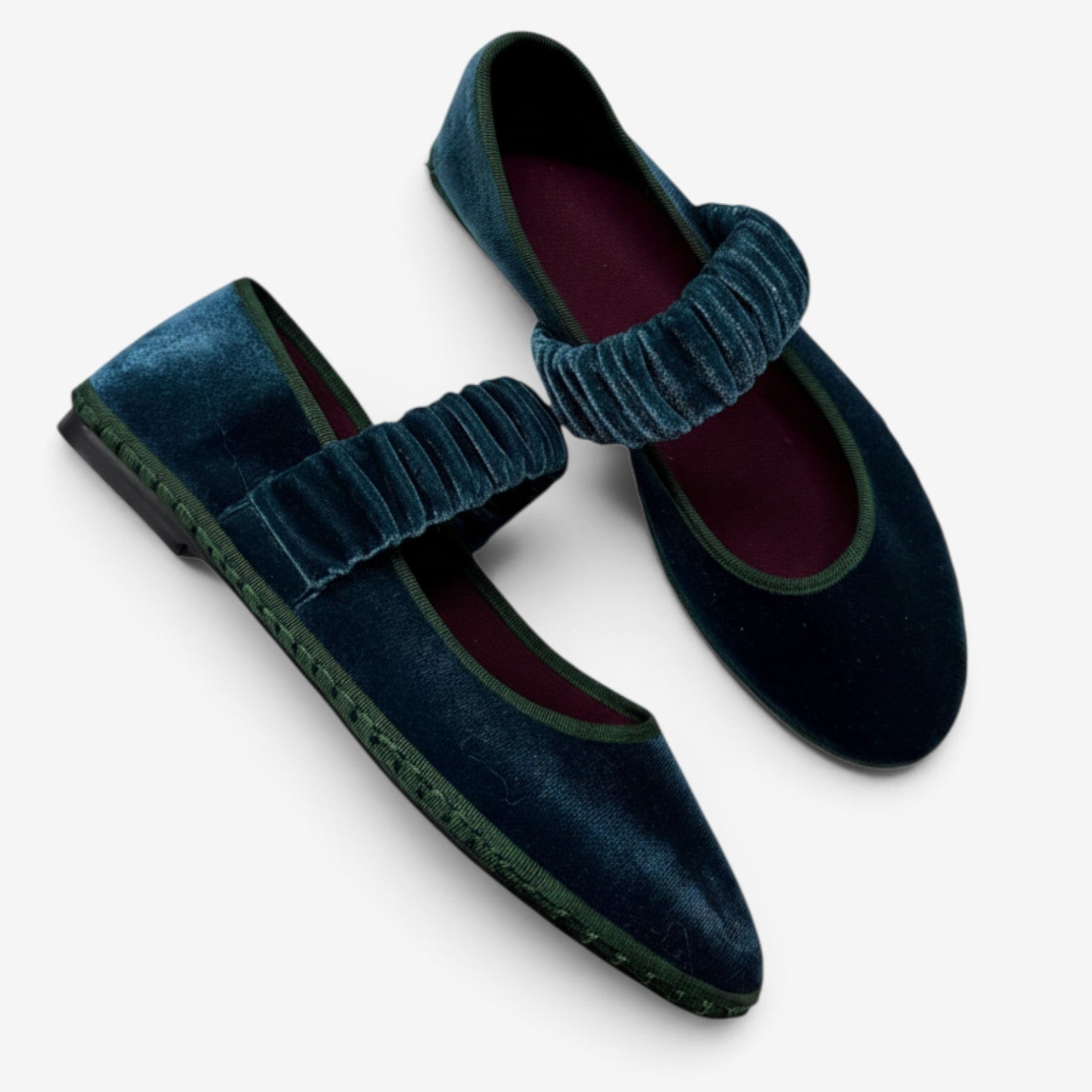 Ellina™ Velvet ballet flats