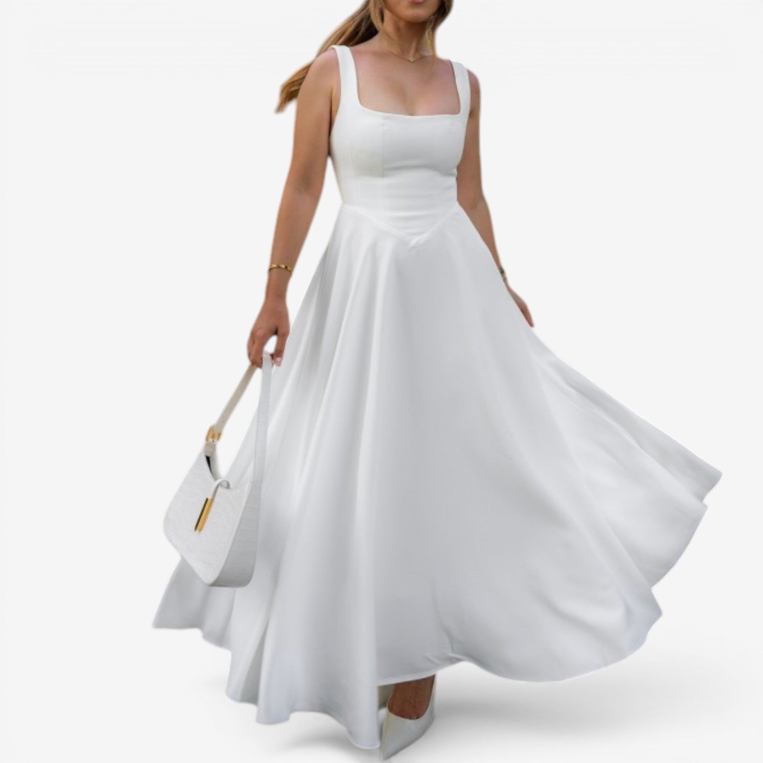 Louisa™ Flared midi dress