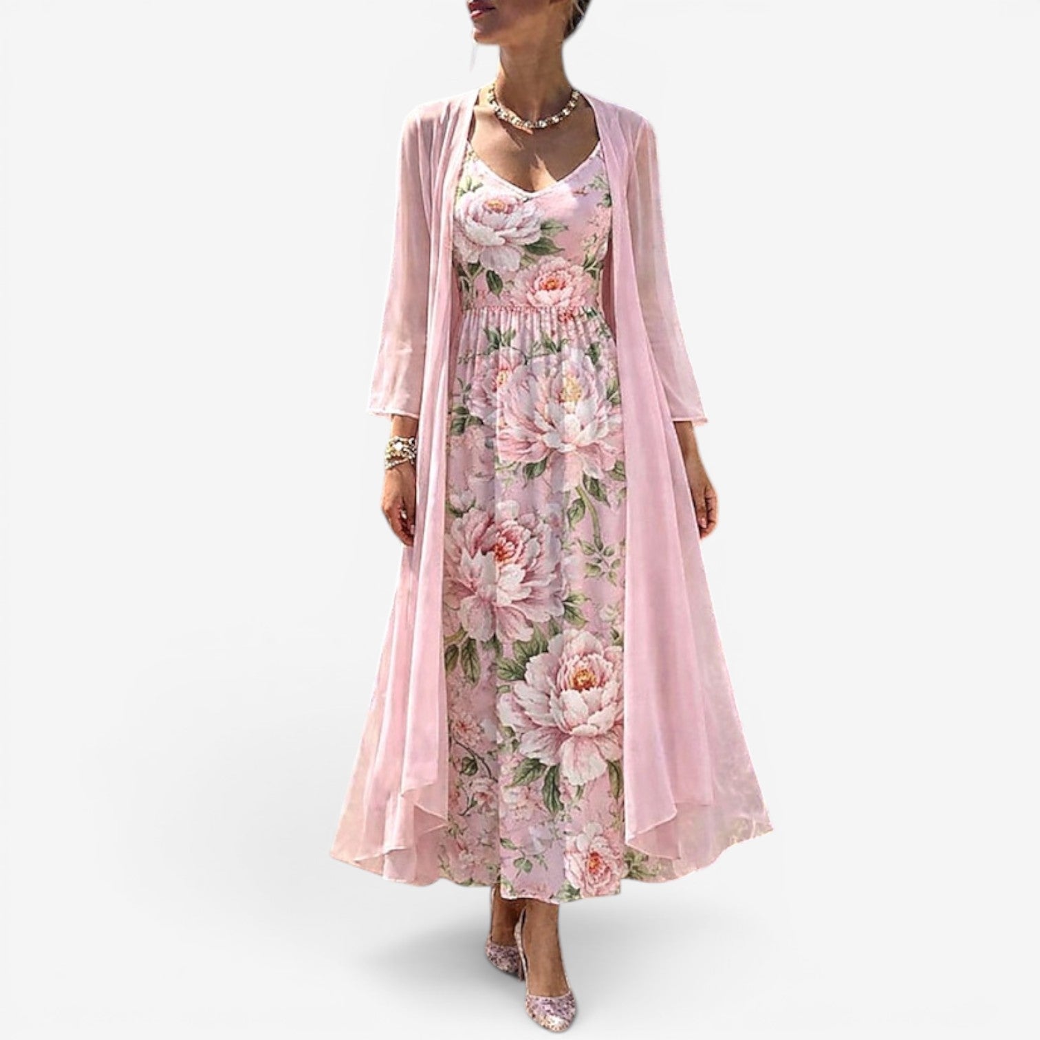 Oceana™ Long floral dress