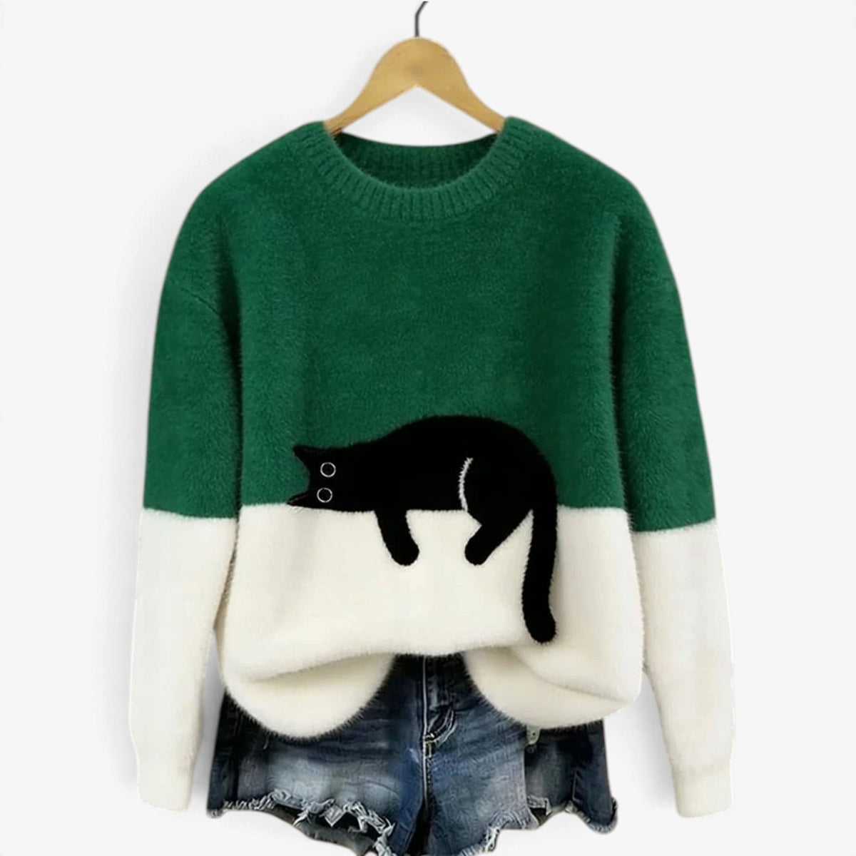 Pippa™ Plush Sleeping Cat Sweater