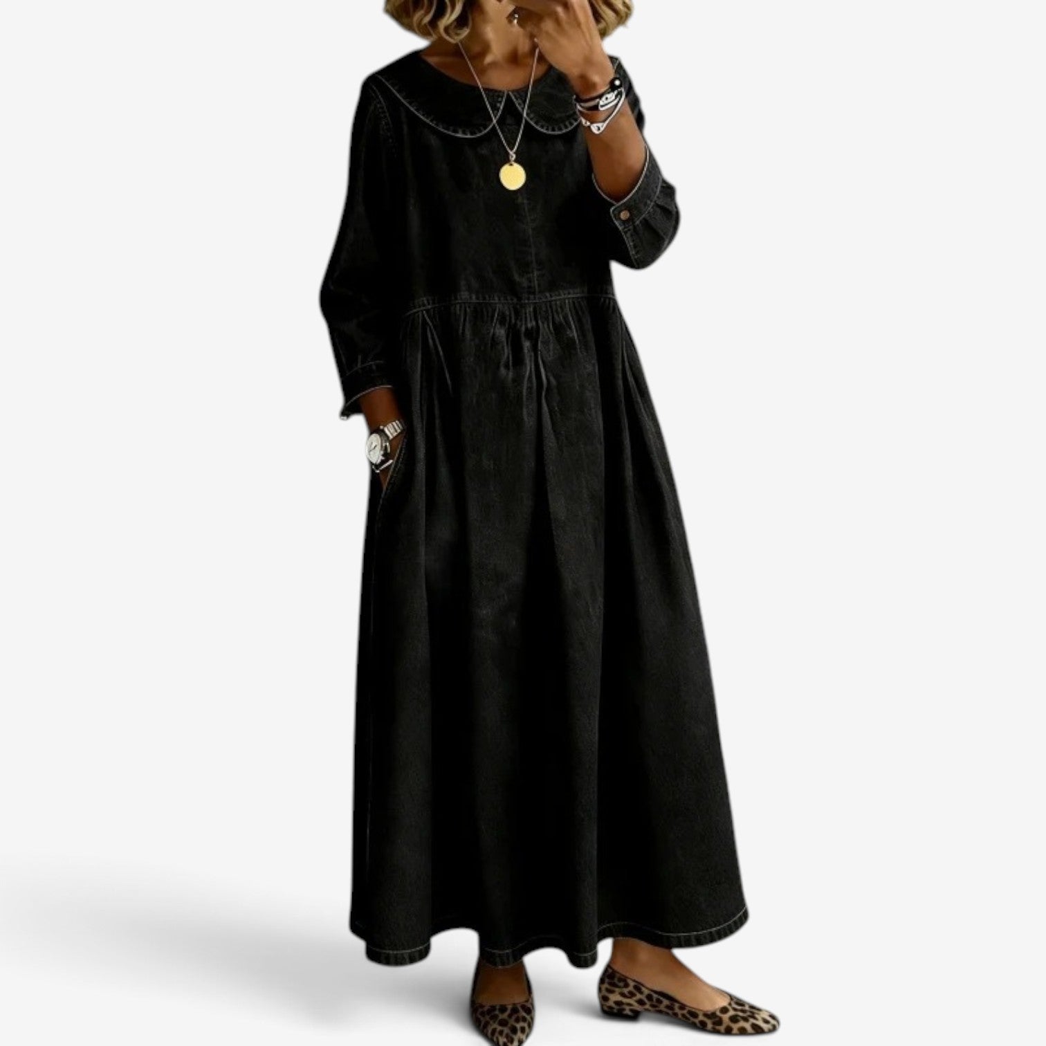 Cecilla™ Long denim dress
