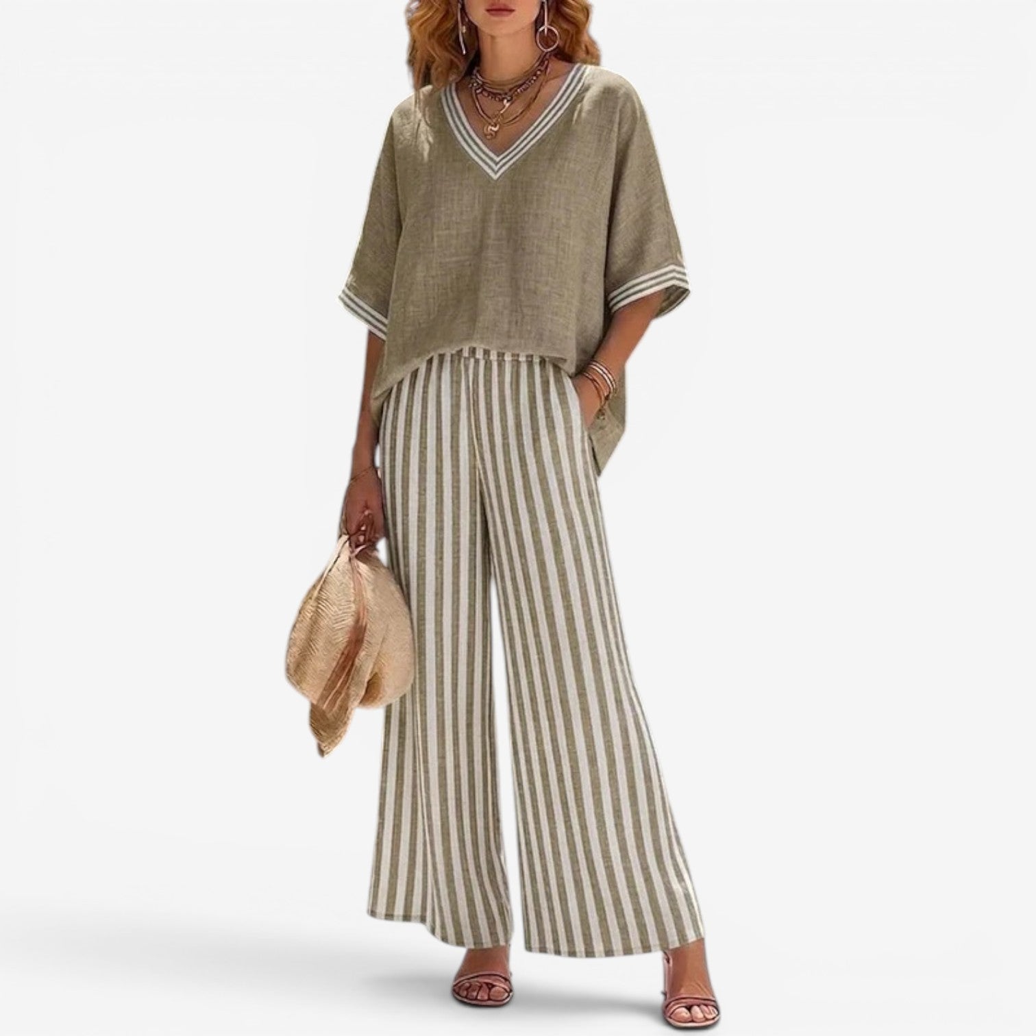 Brianna™ Striped Two-Piece Set