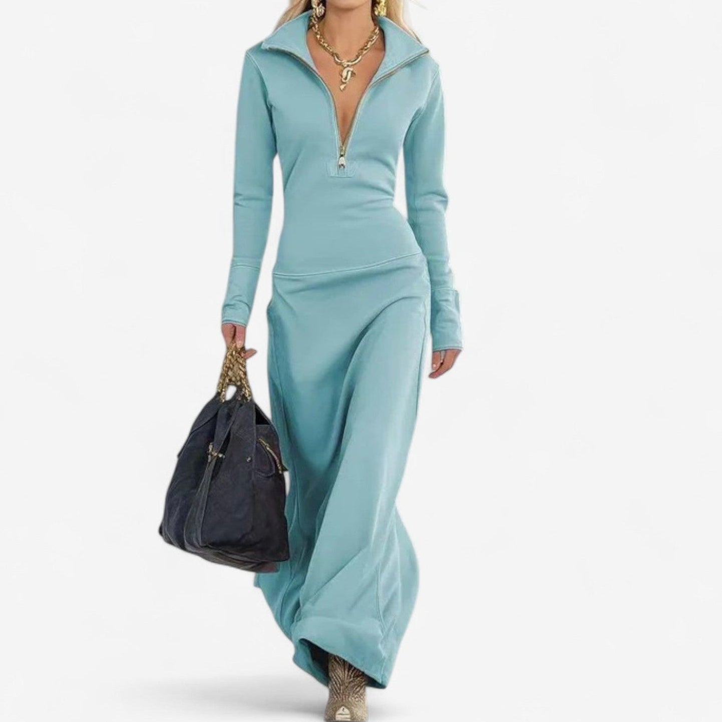 Katsiaryna™ High-Neck Dress