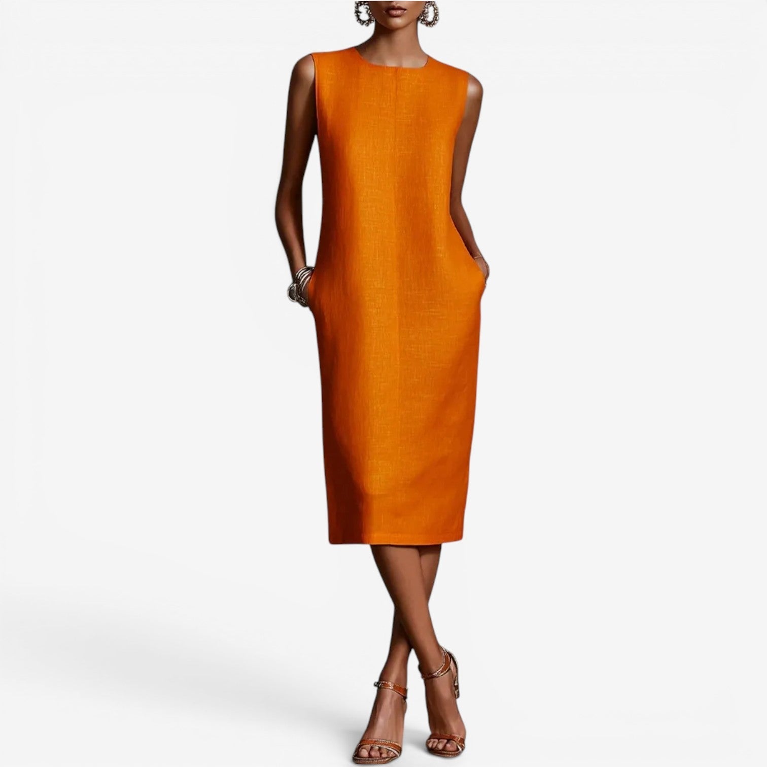 Zia™ Sleeveless midi dress