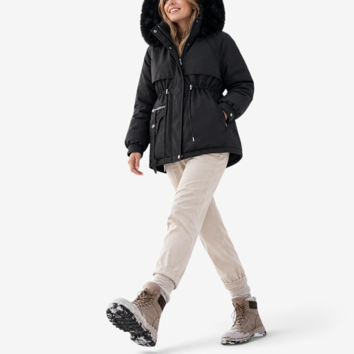 Sophia™ Faux Fur Hooded Parka