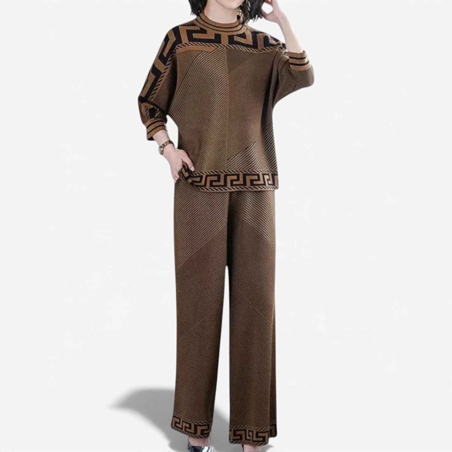 Paola™ Geometric Knit Set